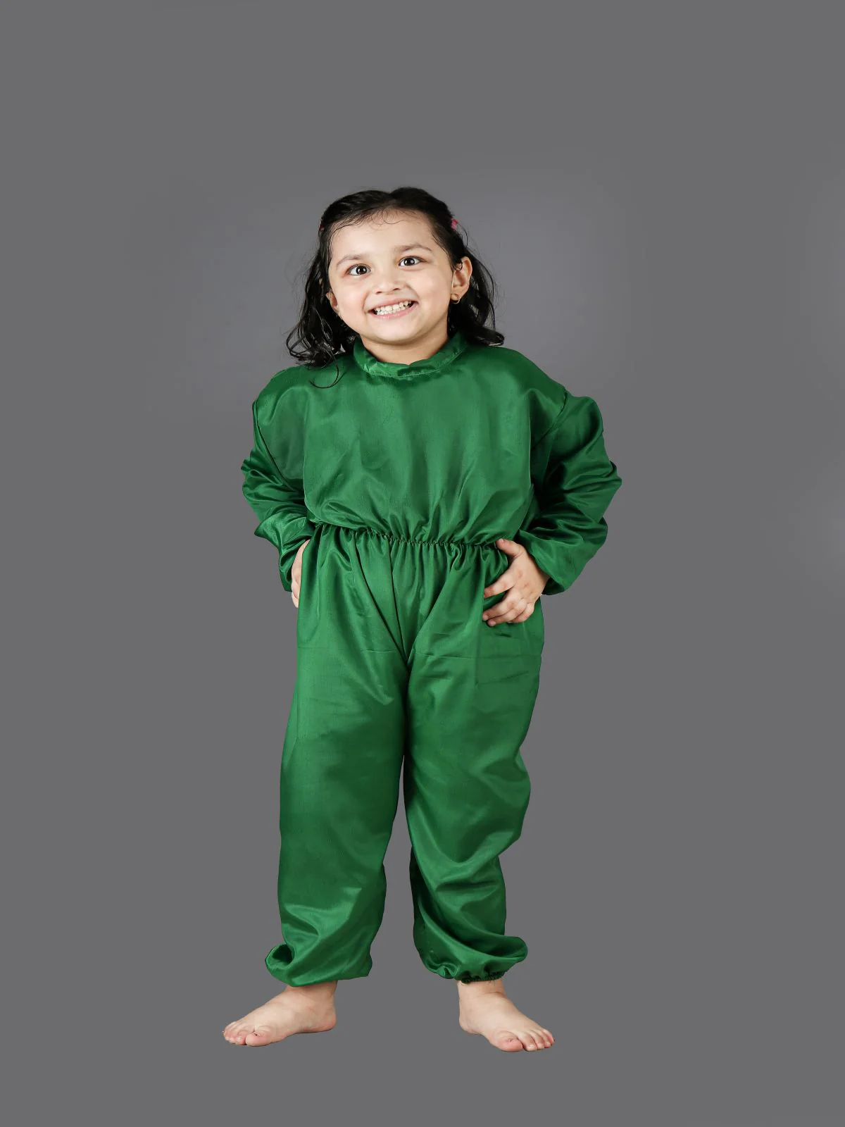 Green Jumpsuit Plant Kids & Adult Fancy Dress Costume - Image 6