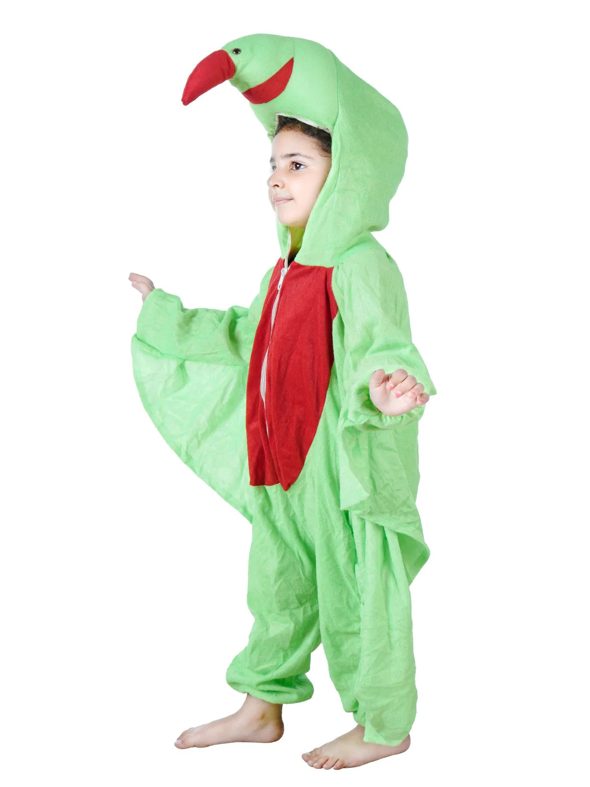 Green Parrot Tota Pet Bird Kids Fancy Dress Costume - Image 6