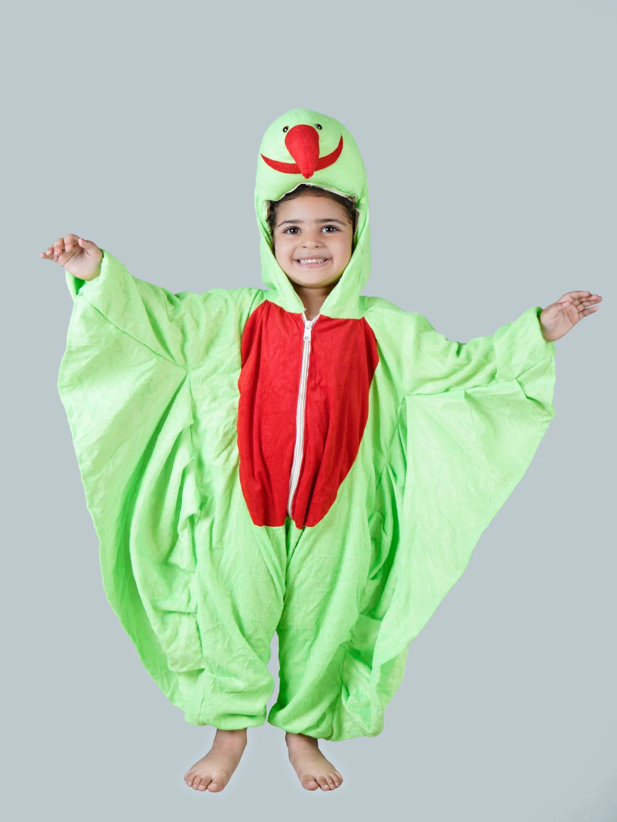 Green Parrot Tota Pet Bird Kids Fancy Dress Costume - Image 7
