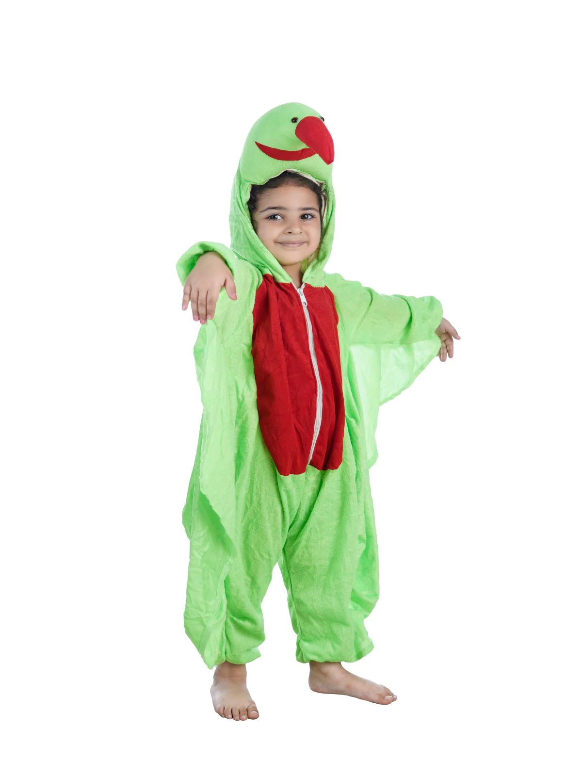 Green Parrot Tota Pet Bird Kids Fancy Dress Costume - Image 8