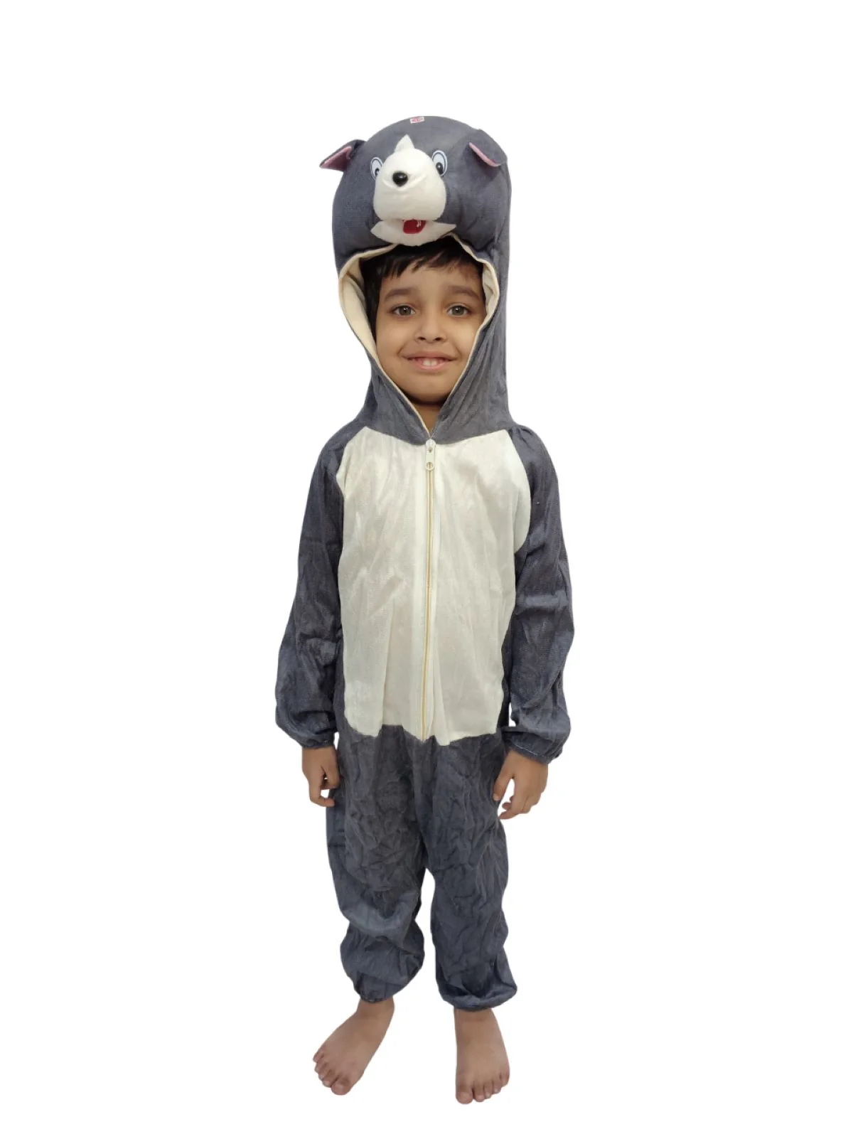 Grey Mischievous Cat Cartoon Kids Fancy Dress Costume 2-3 years - Image 5