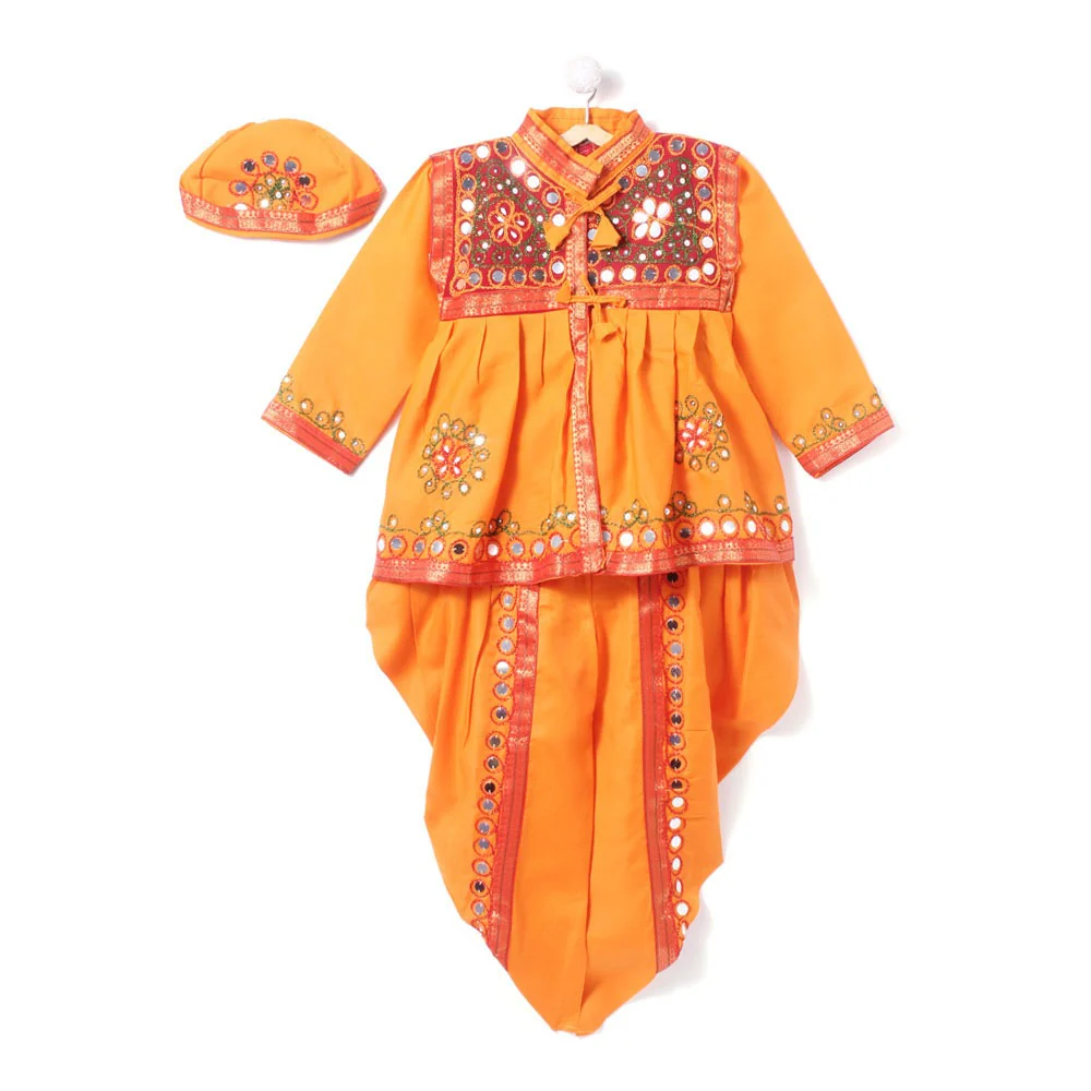 Gujarat Indian State Fancy Dress Costume for Boys and Men - Image 7