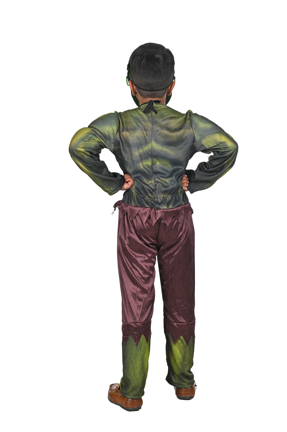 The Green Smasher Superhero Kids Fancy Dress Costume - Muscle Look - Imported - Image 3