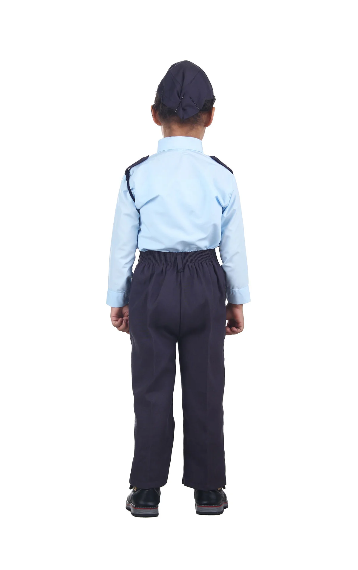 Indian Air Force Defense Pilot Uniform Kids Fancy Dress Costume - Blue - Image 3