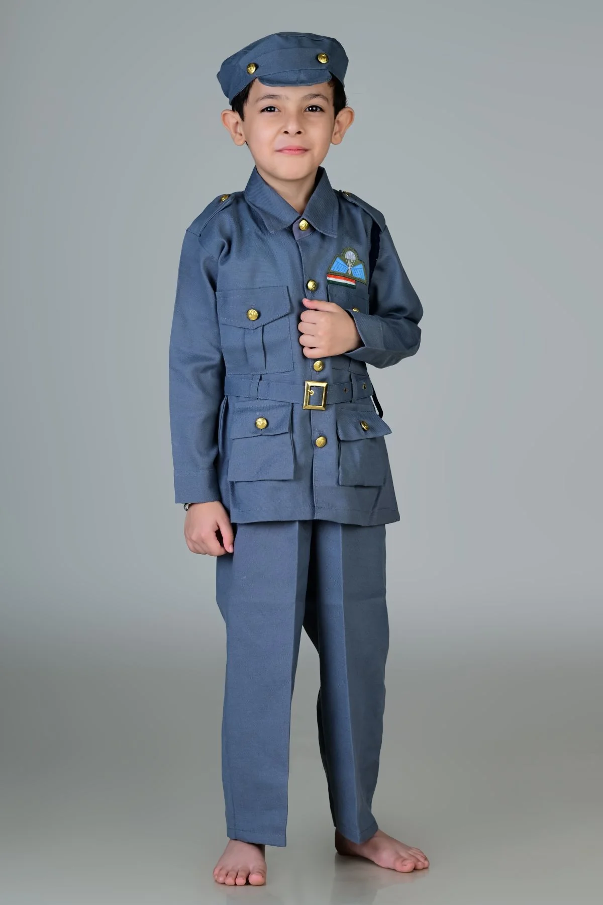 Indian Air Force Profession Community Helper Kids Fancy Dress Costume - Image 5