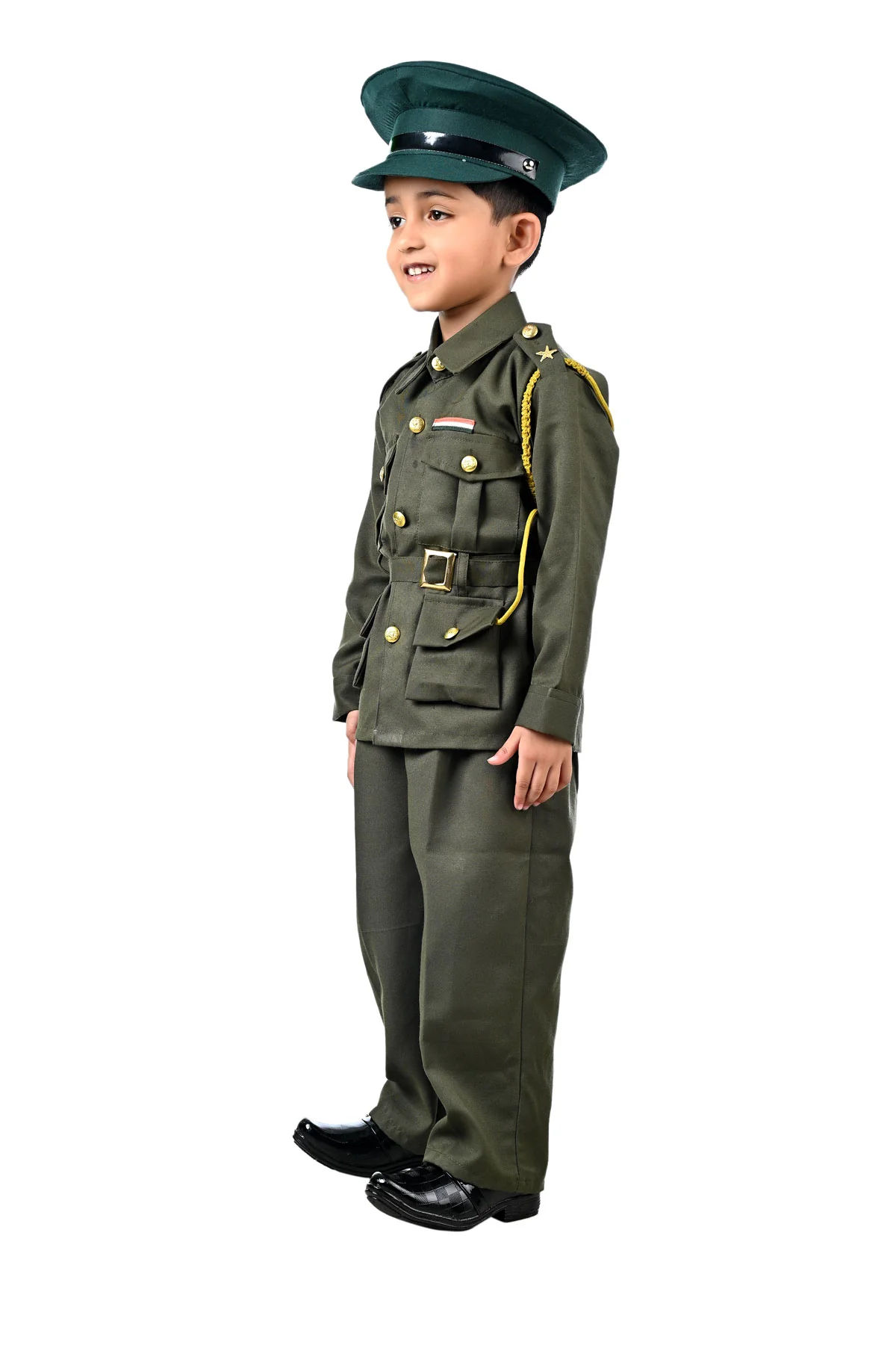 Indian Army General Profession Community Helper Kids Fancy Dress Costume - Image 4