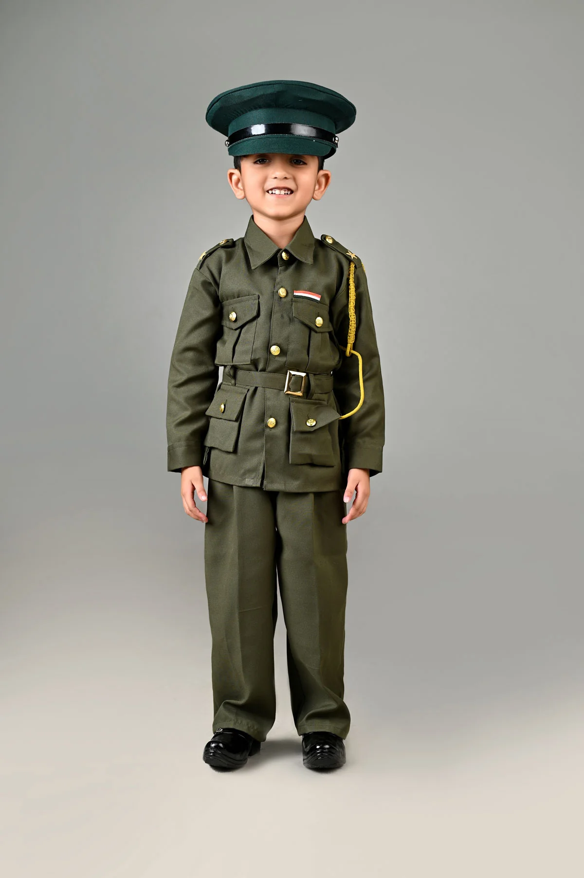 Indian Army General Profession Community Helper Kids Fancy Dress Costume - Image 5