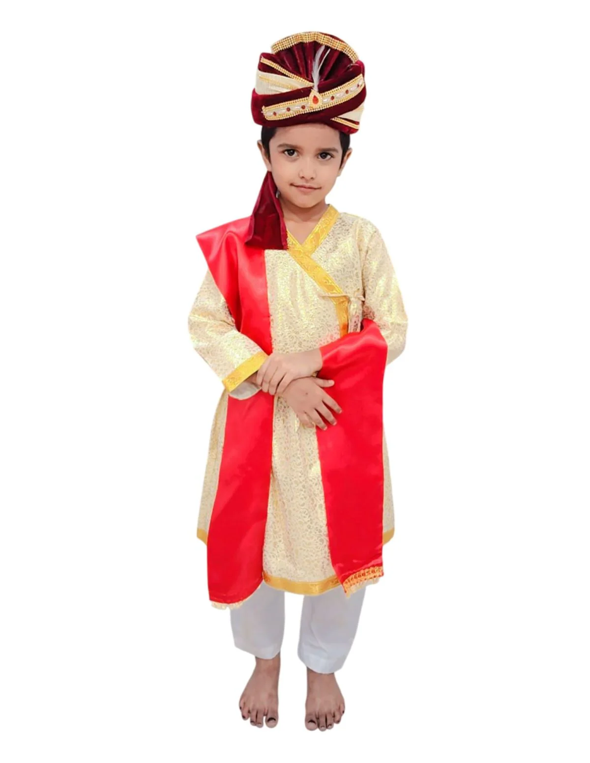 Indian Hindu Wedding Dulha Groom Kids & Adult Fancy Dress Costume For Boys