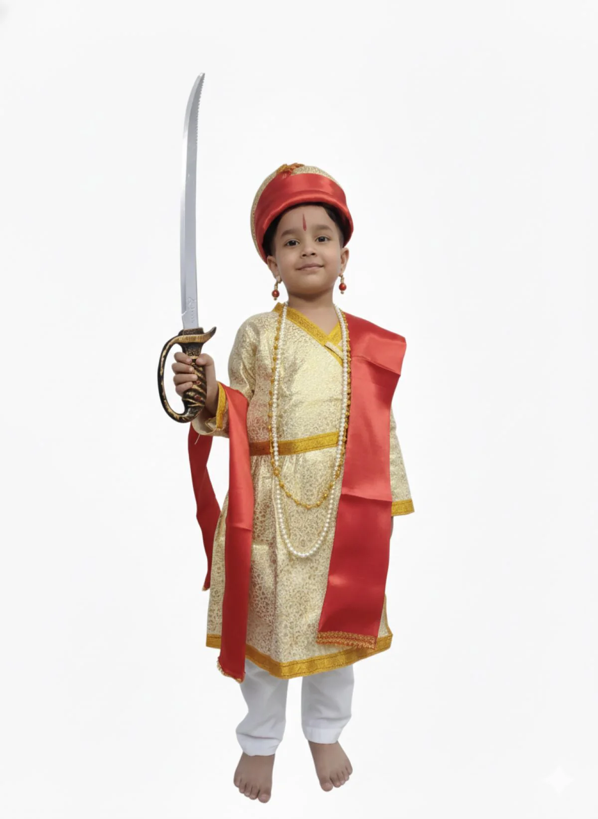 Indian King Historical Raja Complete Accessory Set Kids & Adults Fancy Dress Costume