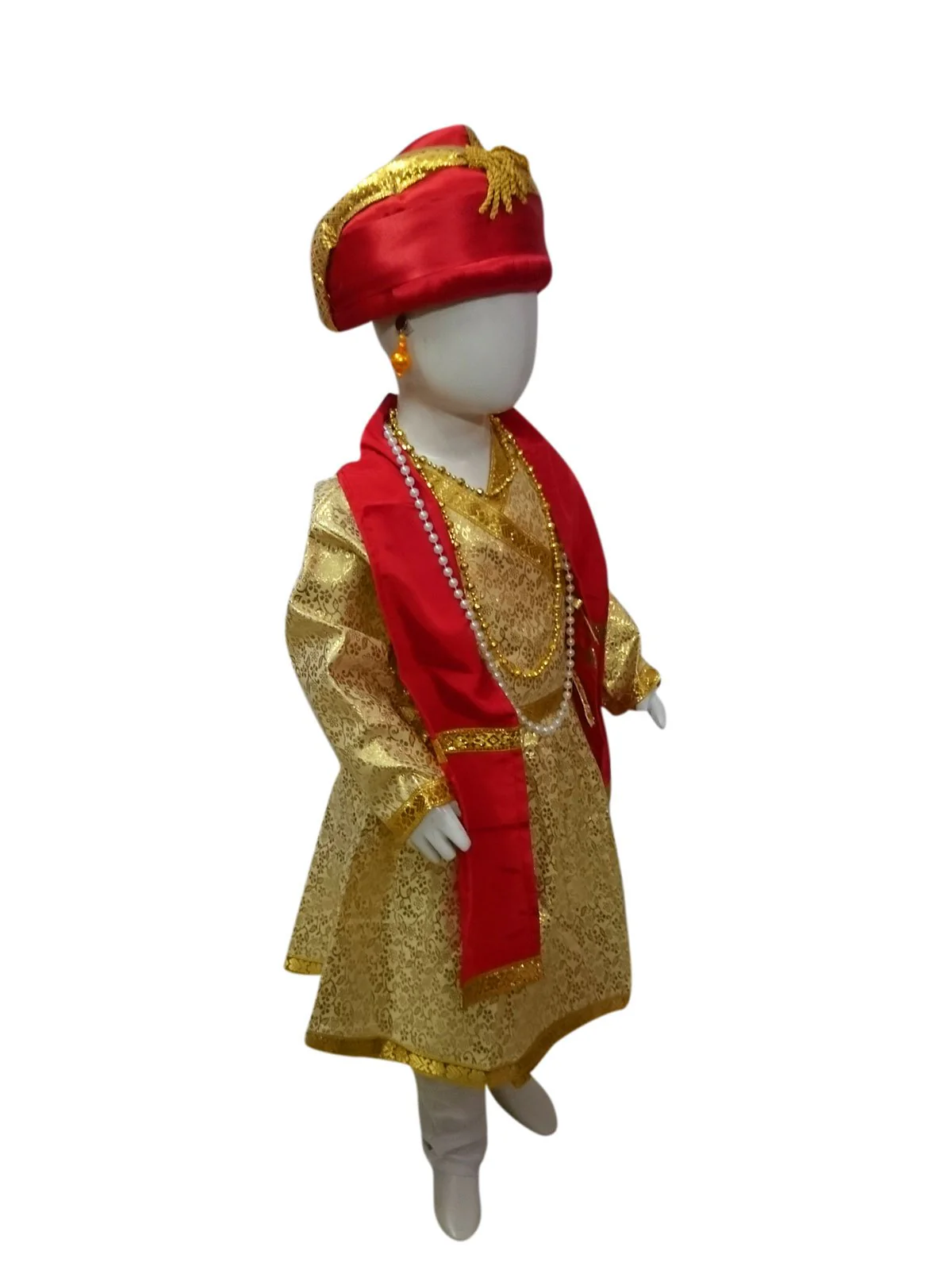BookMyostume Indian Minister Historical King Darbar Mantri Kids & Adults Fancy Dress Costume - Image 2