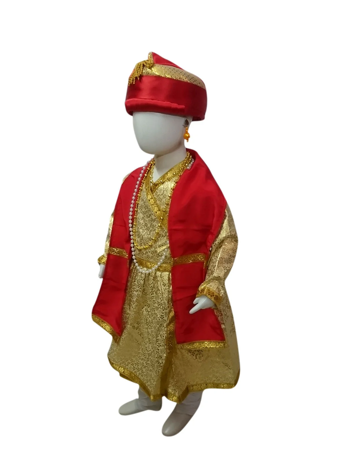BookMyostume Indian Minister Historical King Darbar Mantri Kids & Adults Fancy Dress Costume - Image 4