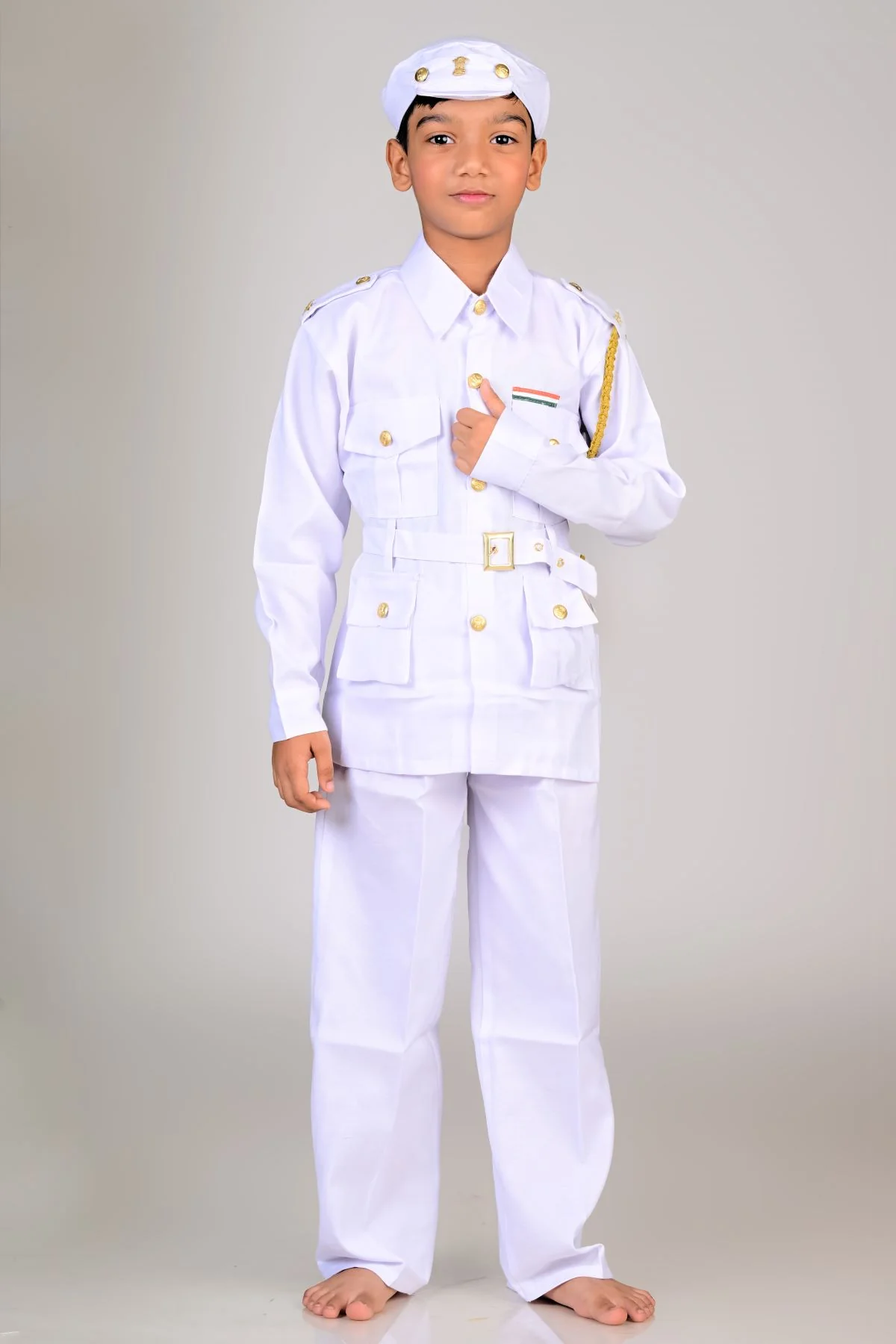 Indian Navy Professionals & Community Helpers Kids Fancy Dress Costume - Image 5