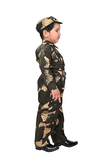 Indian Para Military Special Forces Commandos Profession Fancy Dress Costume - Image 3