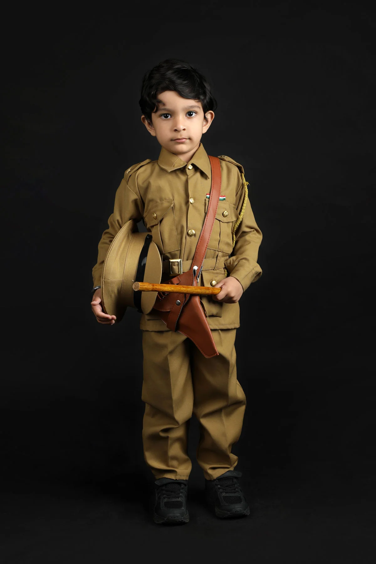 Indian Police Commissioner Profession Community Helper Kids Fancy Dress Costume - Image 13