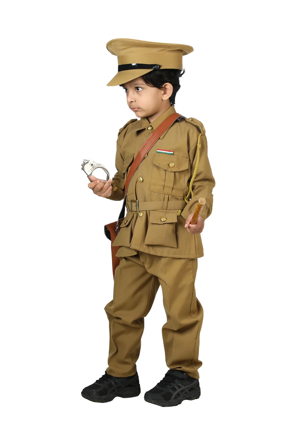 Indian Police Commissioner Profession Community Helper Kids Fancy Dress Costume - Image 4