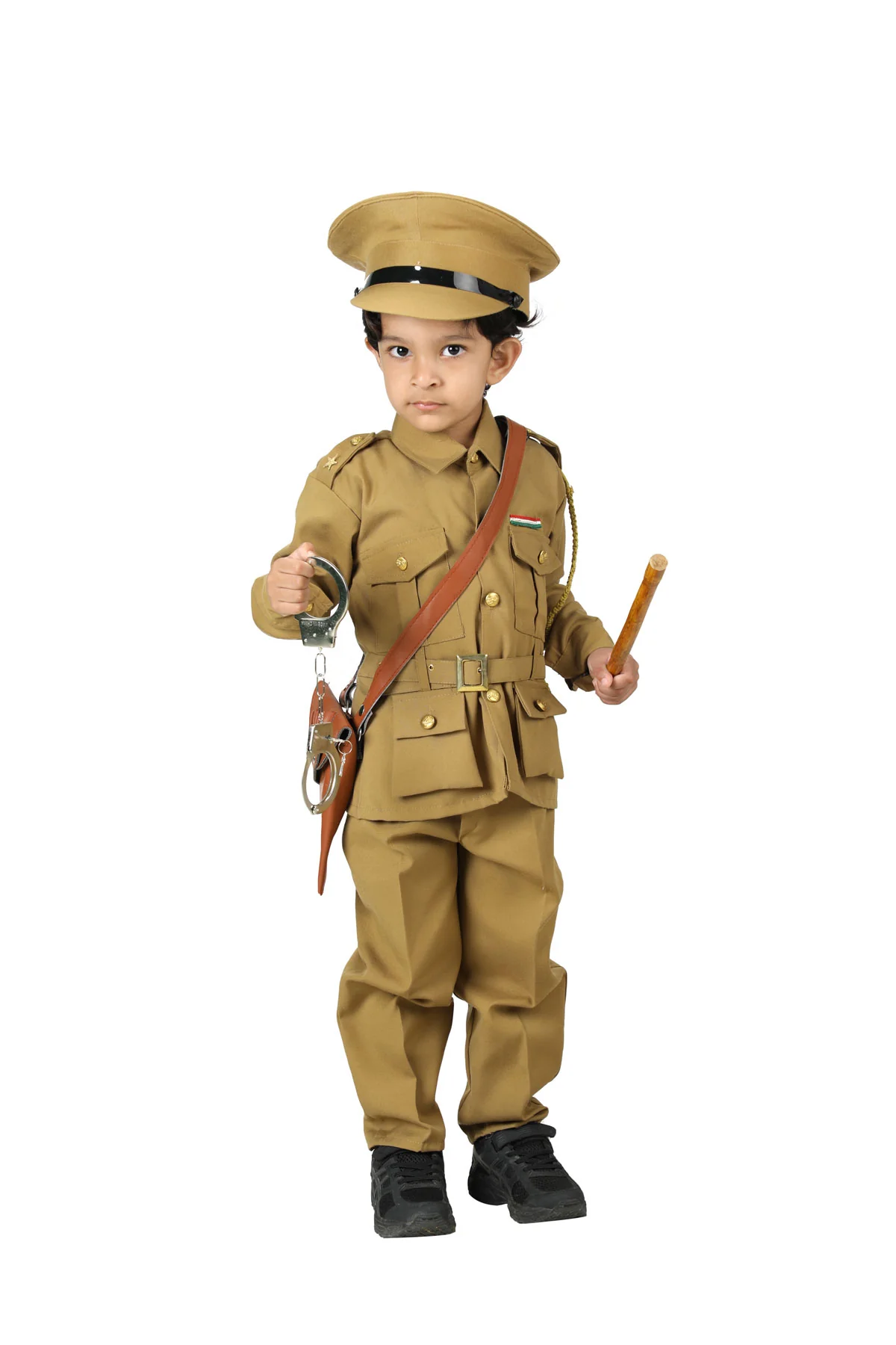 Indian Police Commissioner Profession Community Helper Kids Fancy Dress Costume - Image 5
