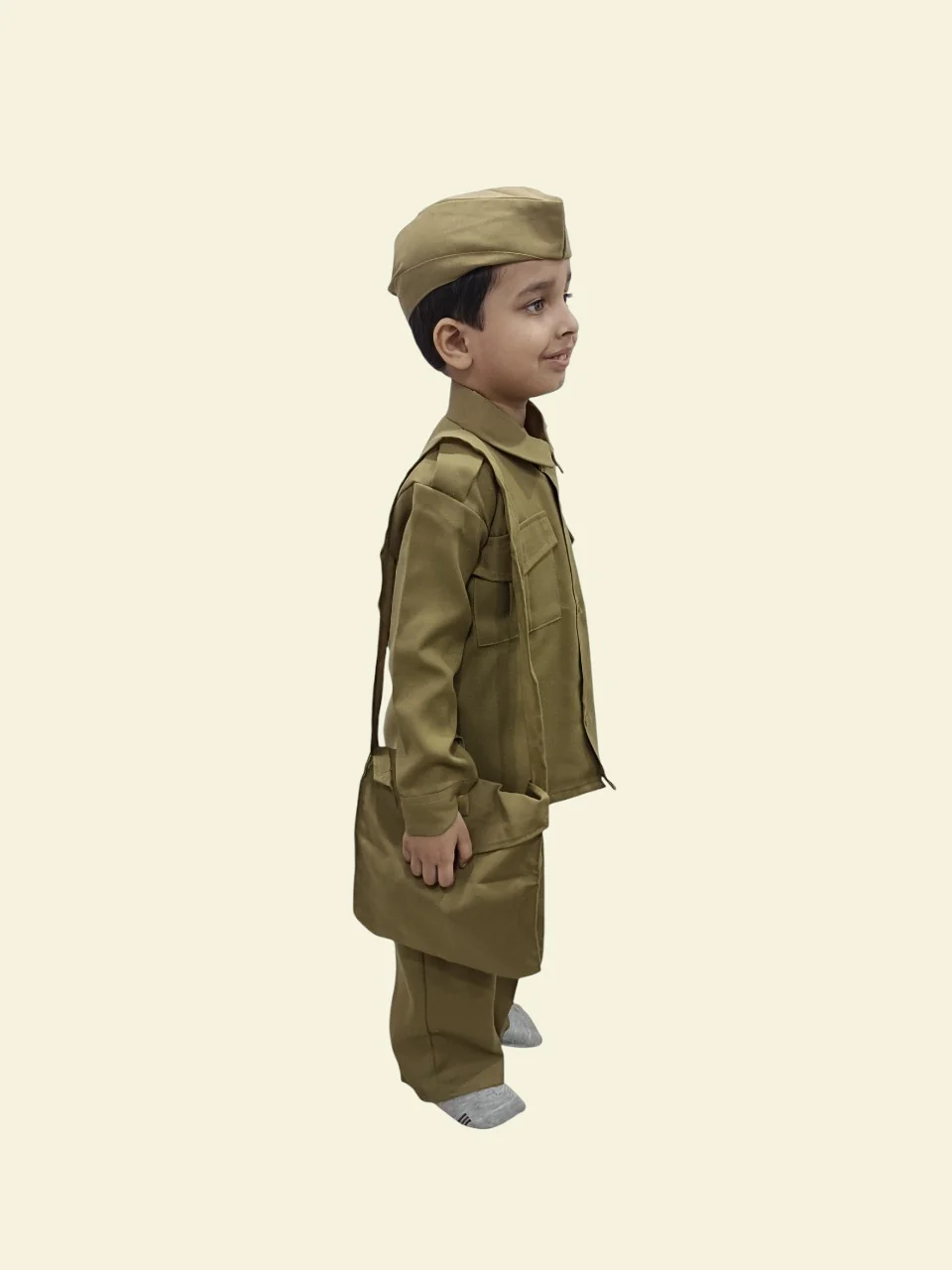 Indian Postman Dakiya Community Helper Classic Kids Fancy Dress Costume - Image 3