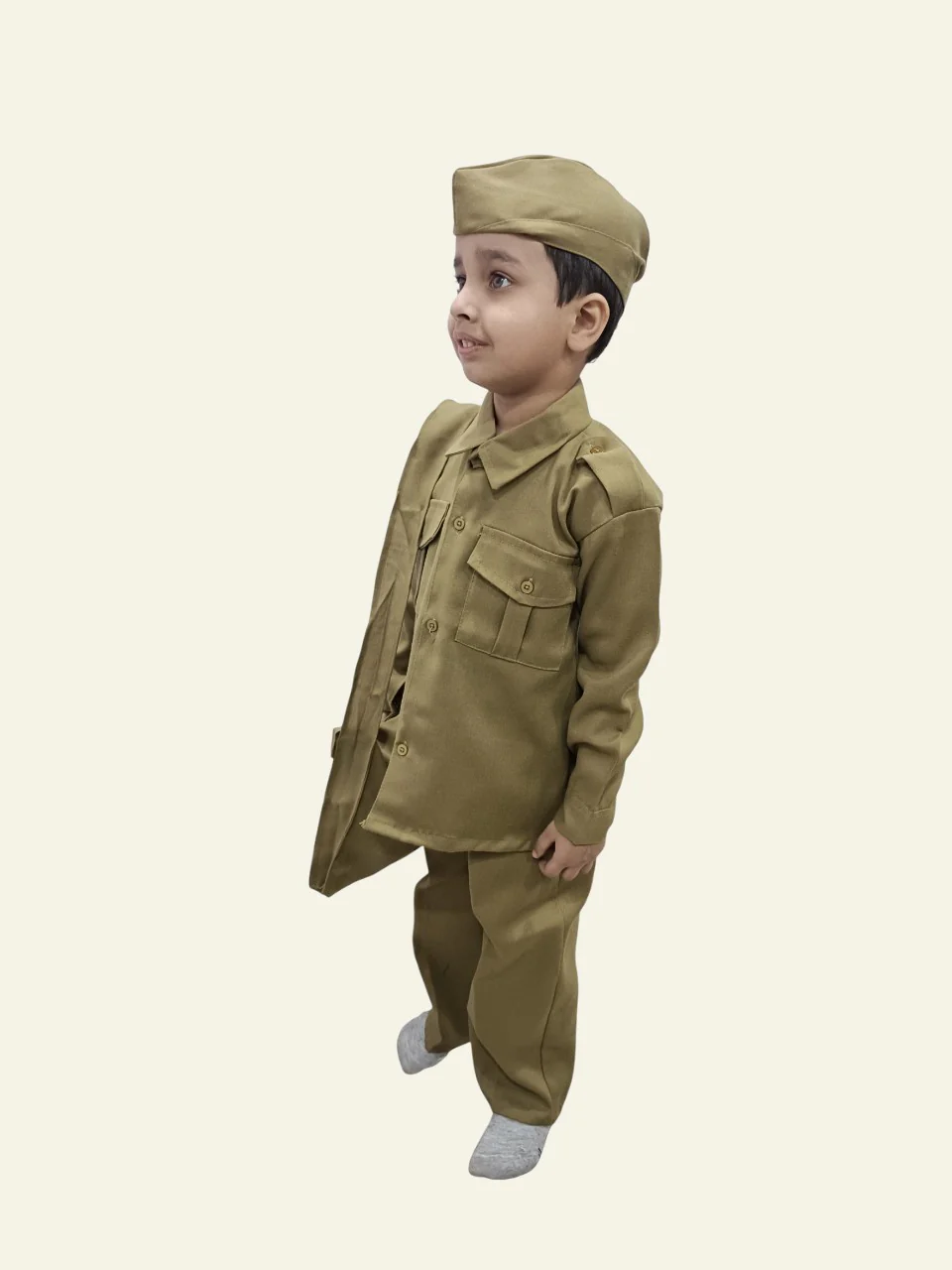 Indian Postman Dakiya Community Helper Classic Kids Fancy Dress Costume - Image 5