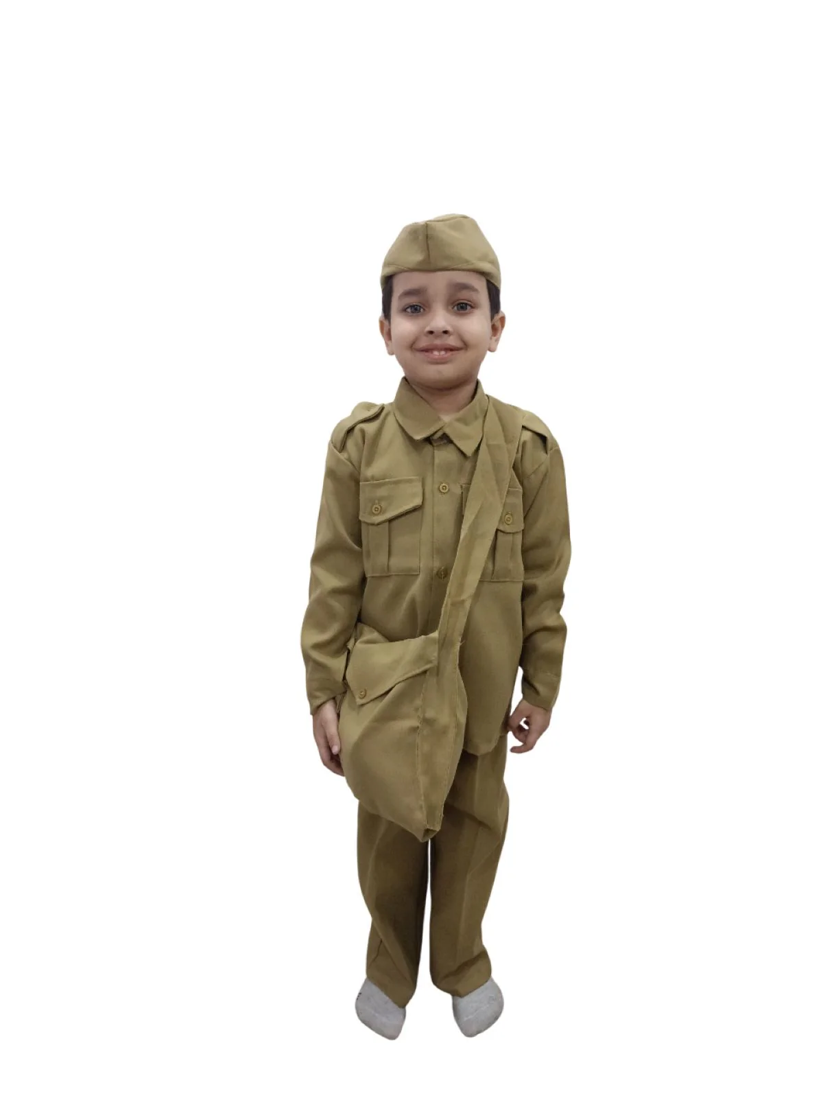 Indian Postman Dakiya Community Helper Classic Kids Fancy Dress Costume - Image 8