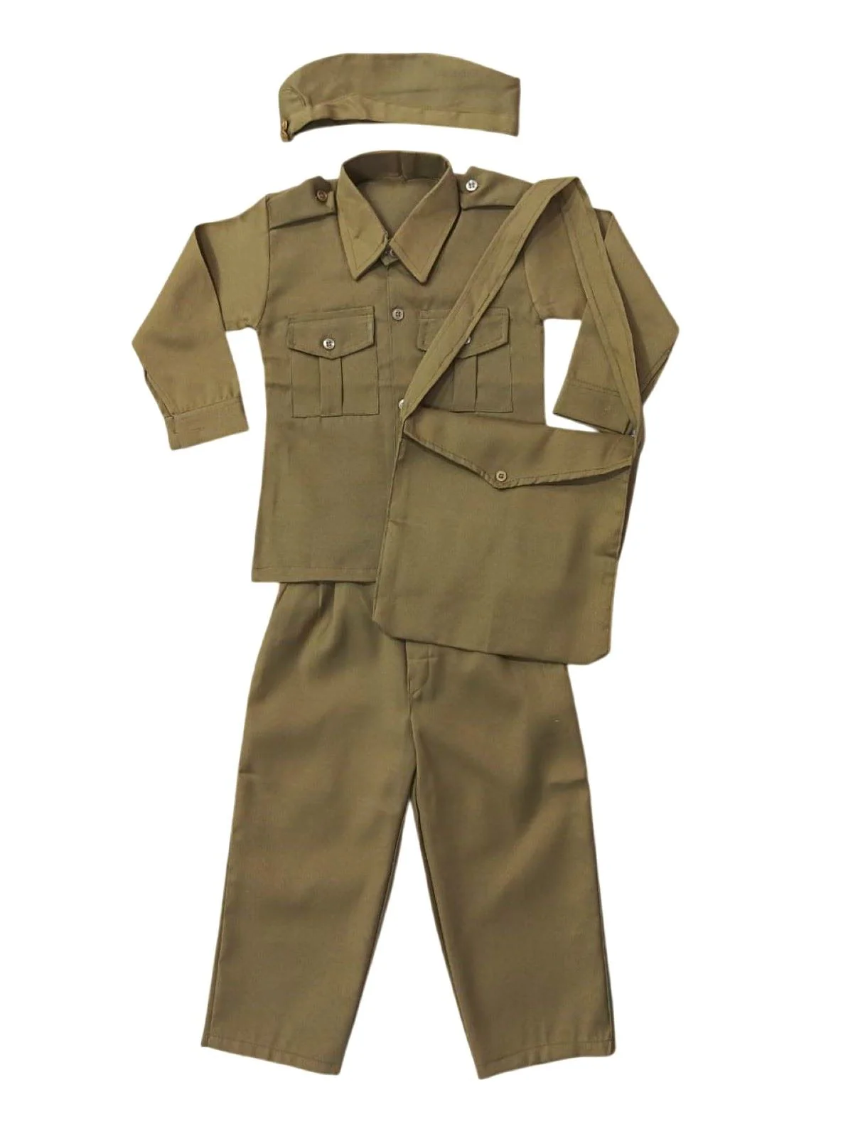 Indian Postman Dakiya Community Helper Classic Kids Fancy Dress Costume - Image 9
