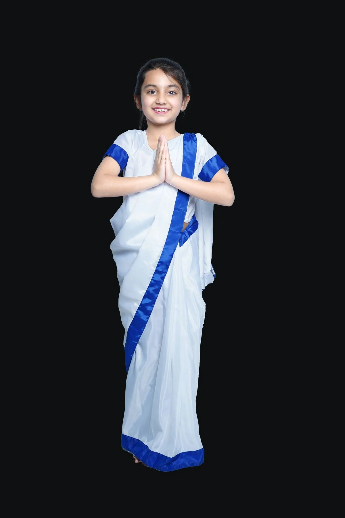 Indira Gandhi Politician Leader Ex-Prime Minister Saree Kids Fancy Dress Costume - Image 5