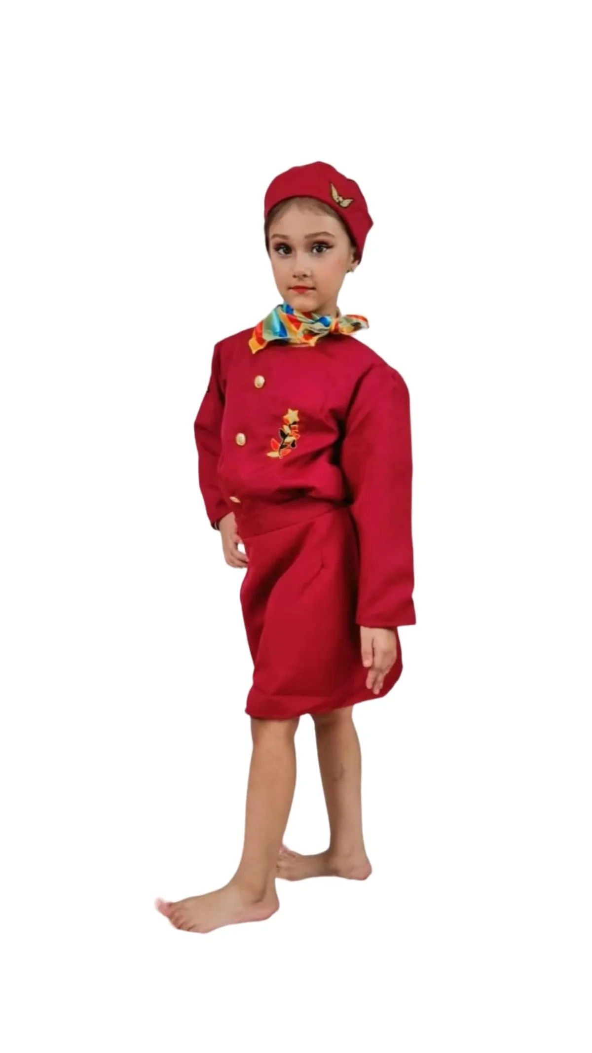 International Airline Air Hostess Kids Fancy Dress Costume for Girls - imported - Image 4