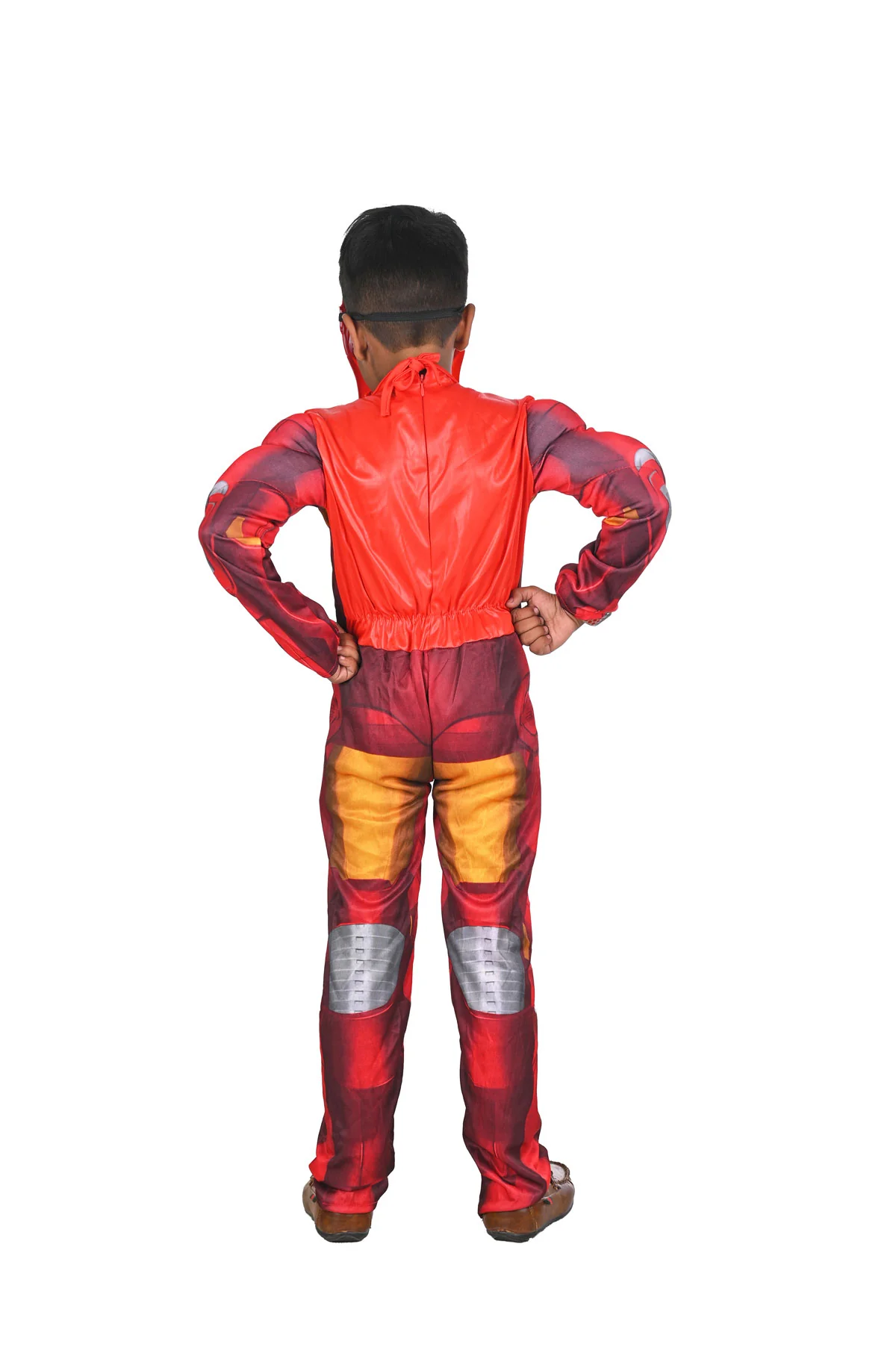 The Red Yellow Superhero Muscles Look Kids Fancy Dress Costume - Imported - Image 3