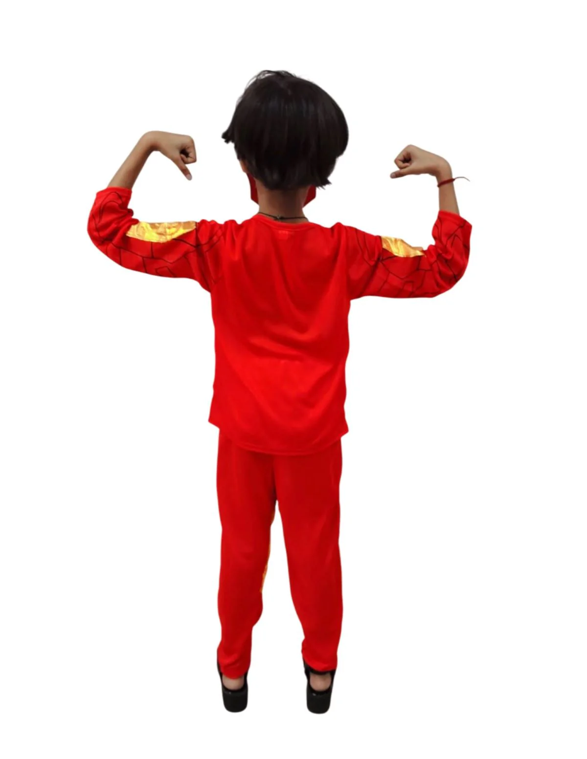 The Red Yellow Superhero Kids Fancy Dress Costume - Standard - Image 4