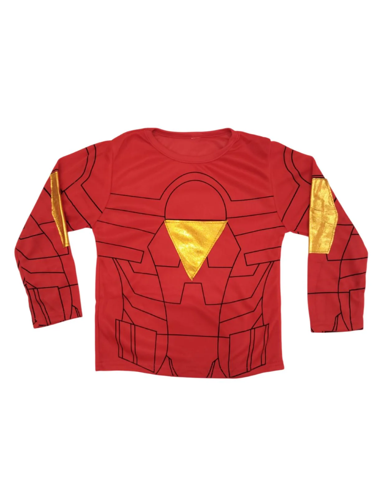 The Red Yellow Superhero Kids Fancy Dress Costume - Standard - Image 7