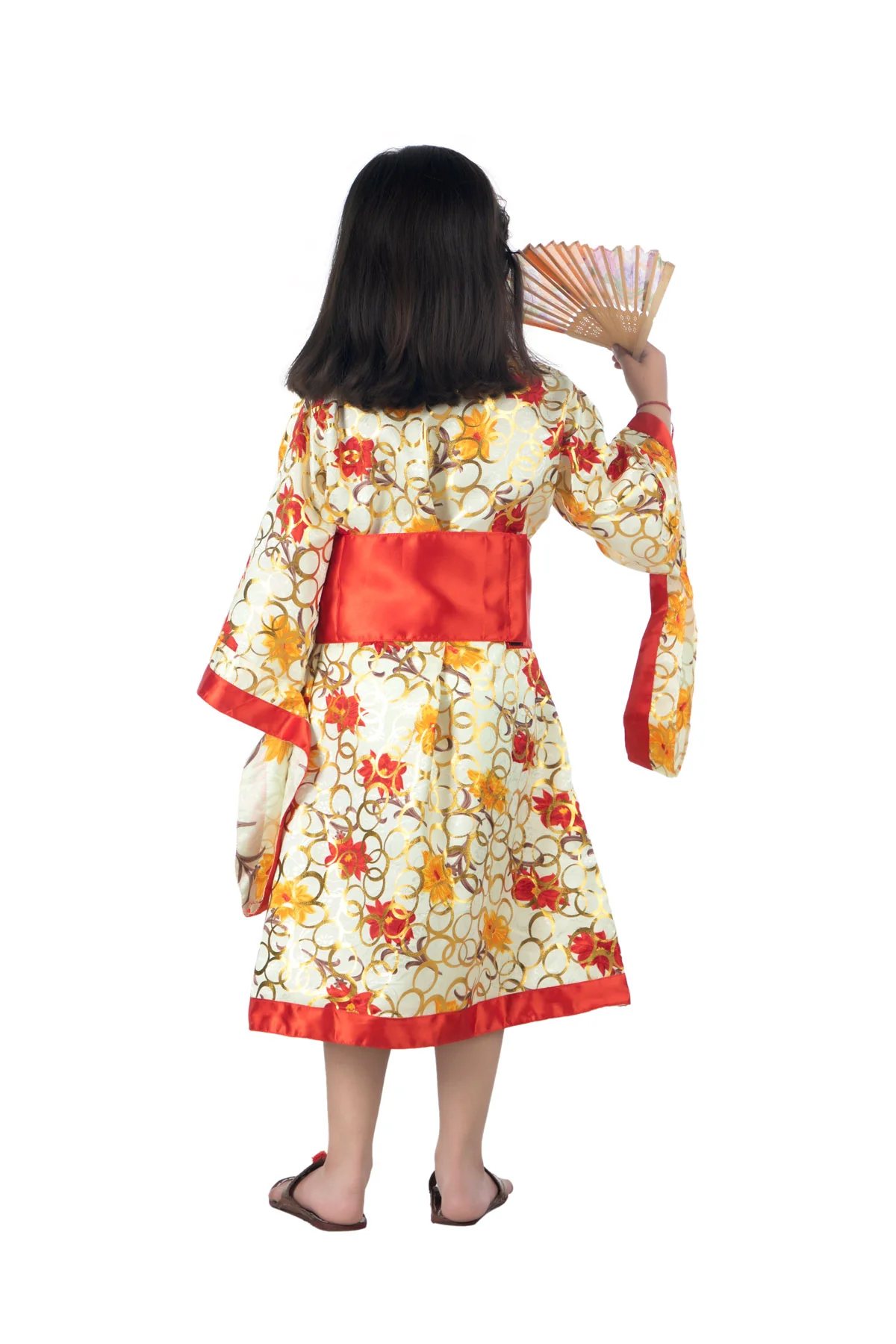 Japanese Girl Kimono with Fan International World Costume for Kids & Adults - Image 5