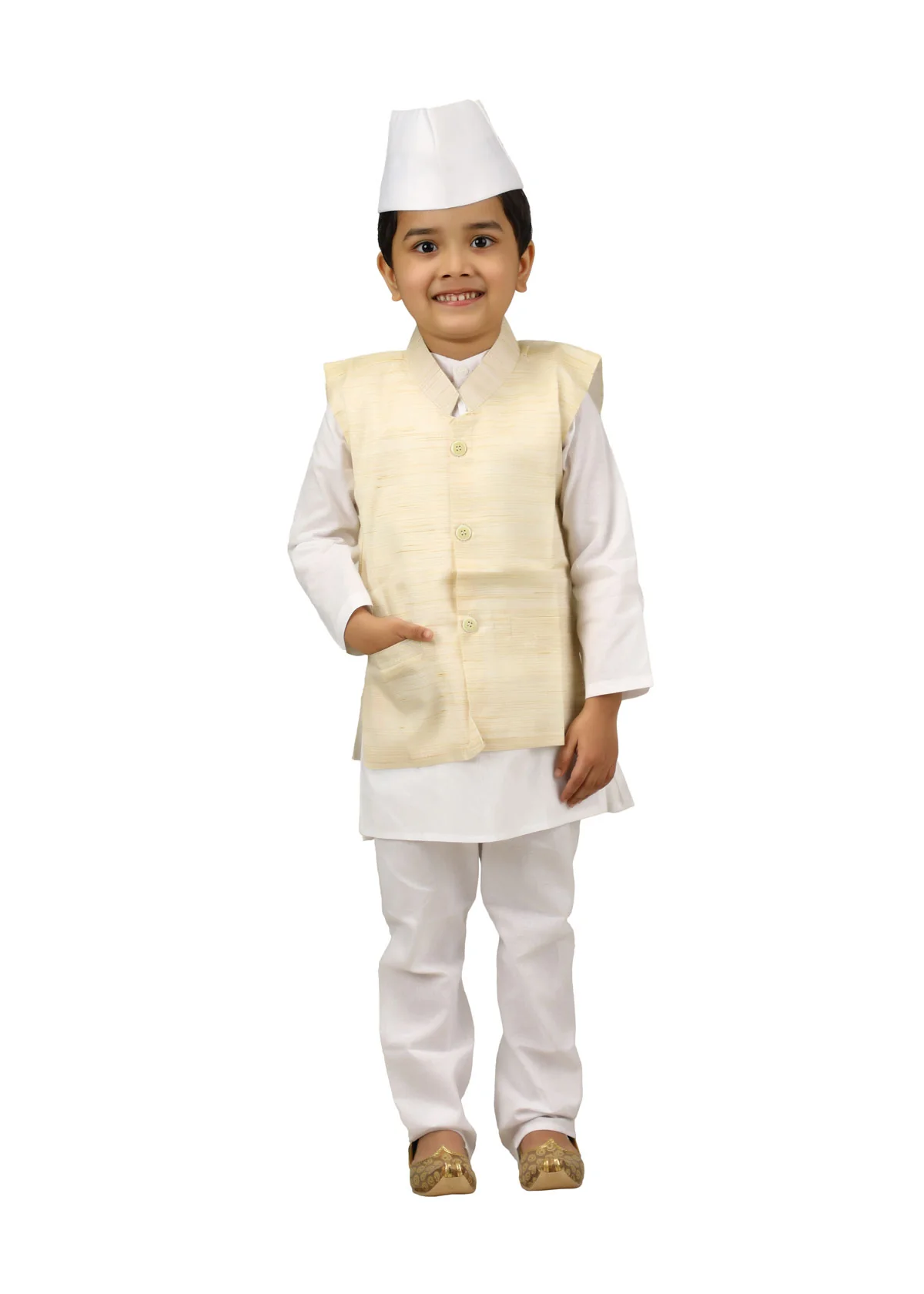 Pandit Ji Jawahar Lal Nehru First Indian Prime Minister National Leader for Boys Kids Adult  Fancy Dress Costume - Image 3