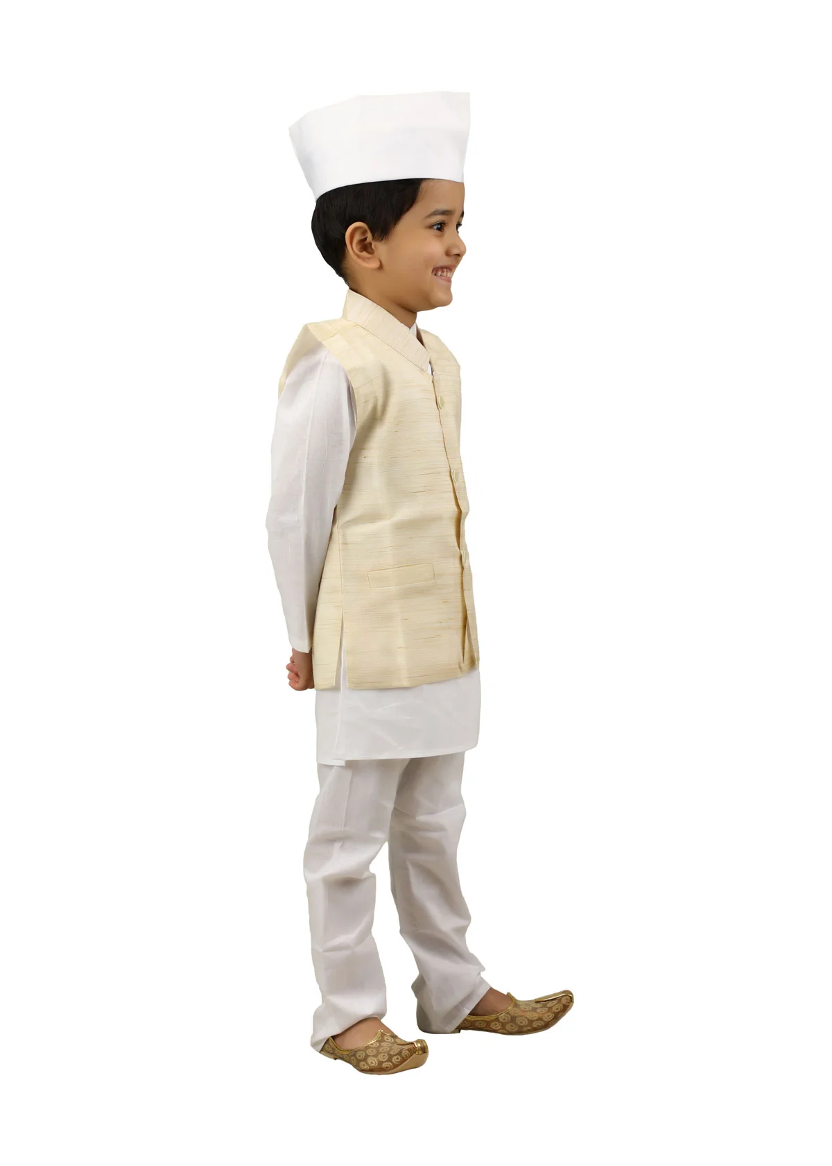Pandit Ji Jawahar Lal Nehru First Indian Prime Minister National Leader for Boys Kids Adult  Fancy Dress Costume - Image 4