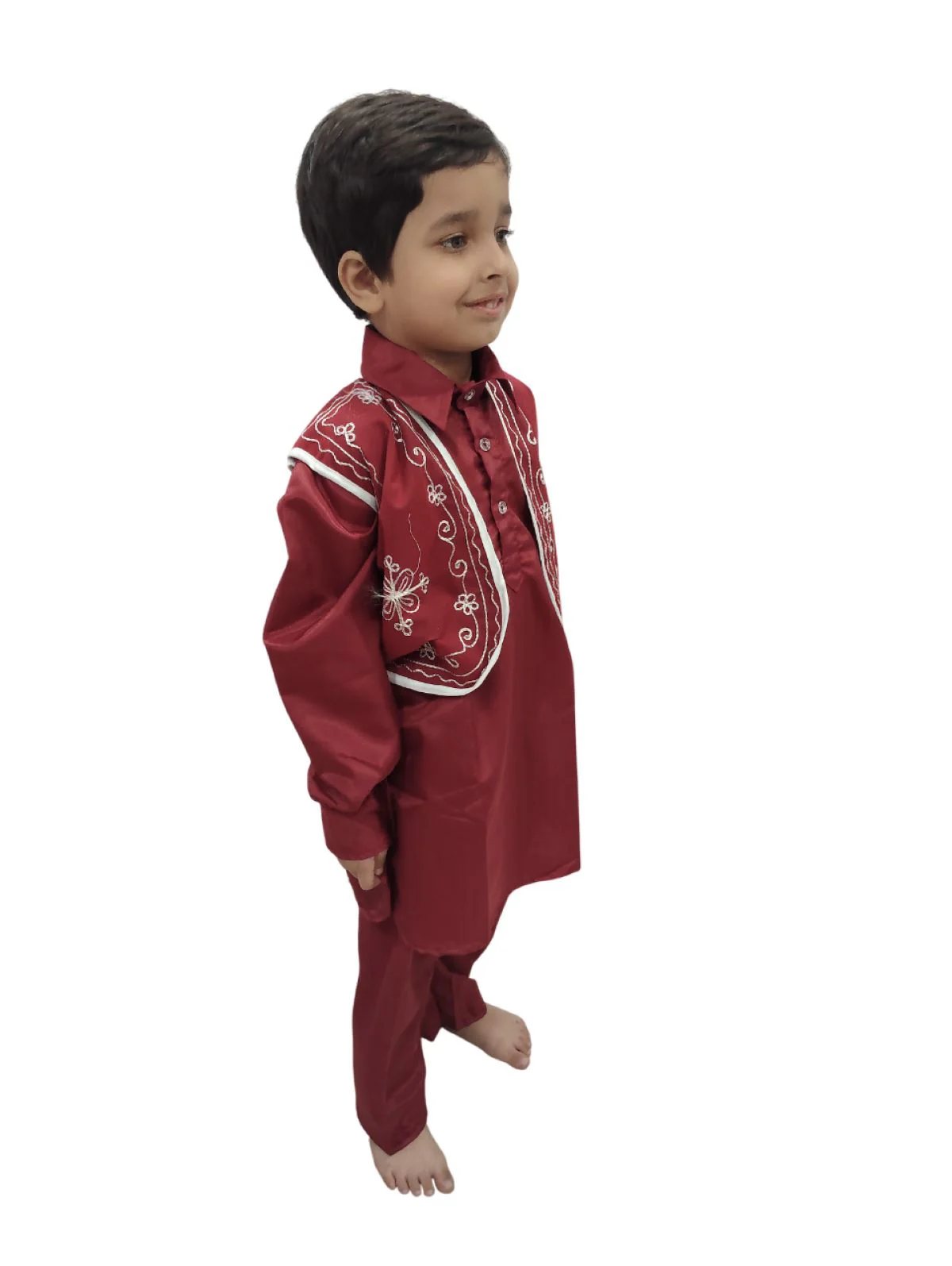 Kashmiri Pathani suit Indian State Fancy Dress Costume for Boys - Image 3