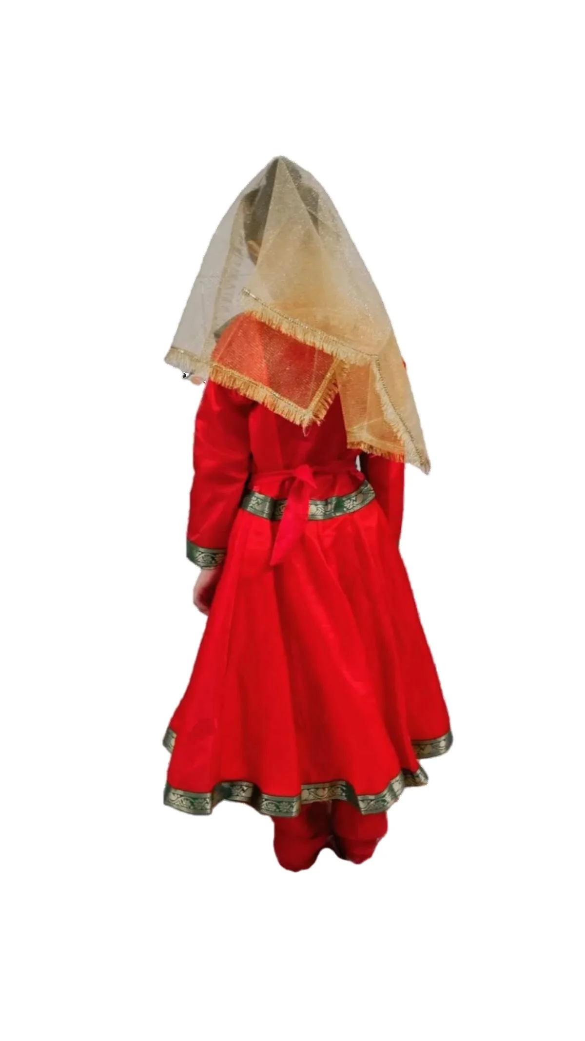 Kathak Indian Classical Dance Costume for Girls | Kids & Adults | Without Jewellery Fancy Dress Costume - Image 3
