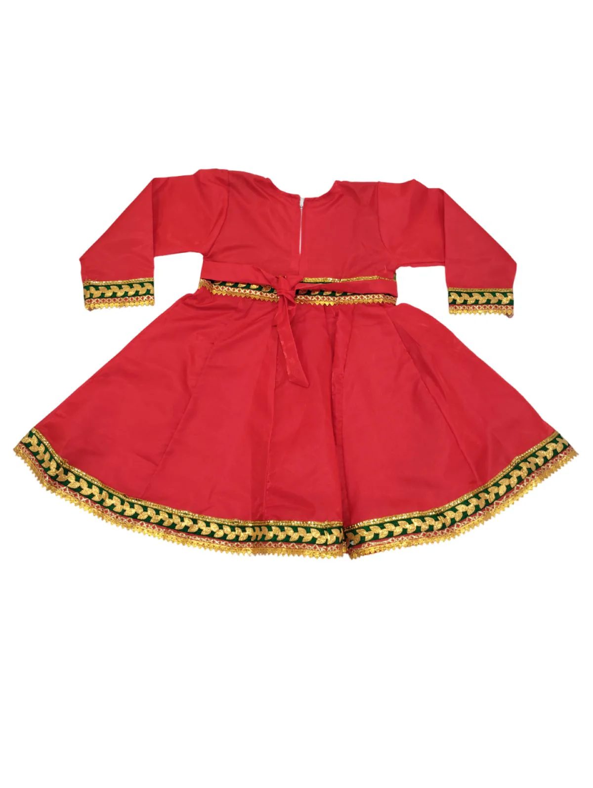 Kathak Indian Classical Dance Costume for Girls | Kids & Adults | Without Jewellery Fancy Dress Costume - Image 7