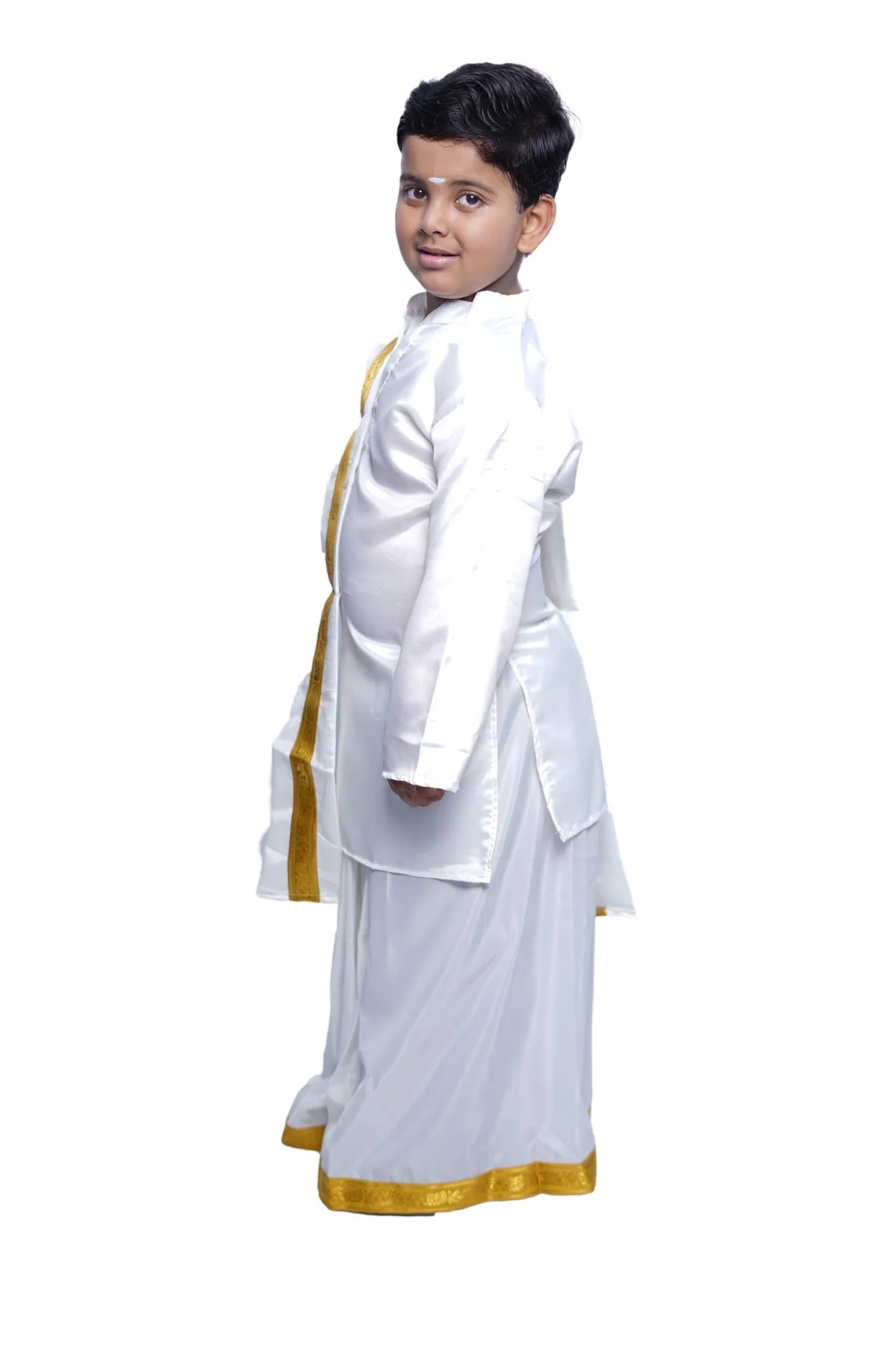 Kerala Indian State Onam Fancy Dress Costume for Boys and Men - Image 4