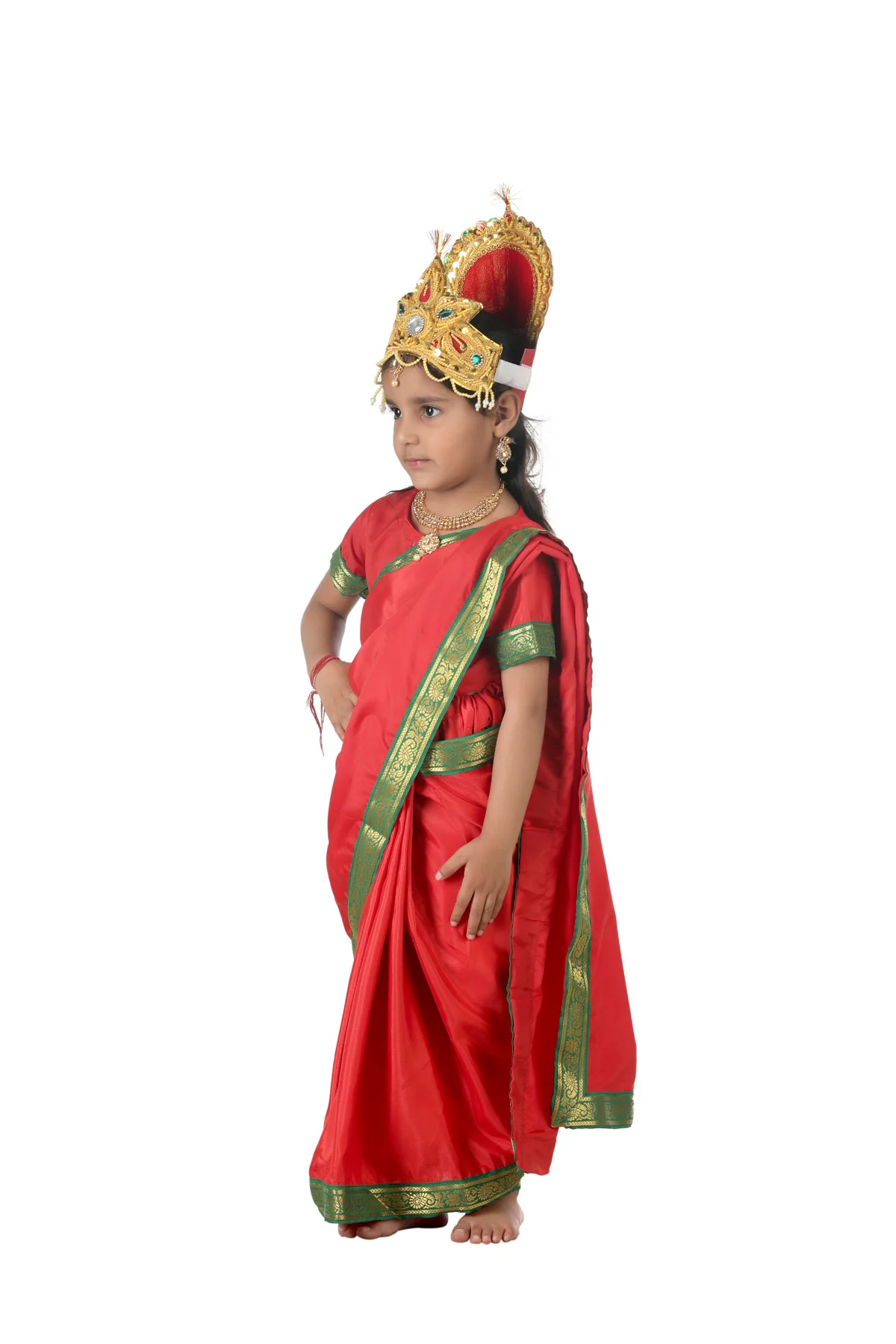 Lakshmi Mata Hindu Goddess Girls and Women Fancy Dress Costume - Image 4