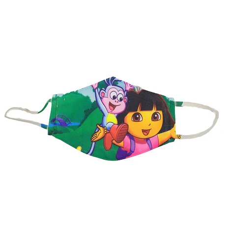 Little American mexican Adventurous Cartoon character Face Mask for Girls | Fancy Dress Accessory for School, Stage & Theme Parties- Premium