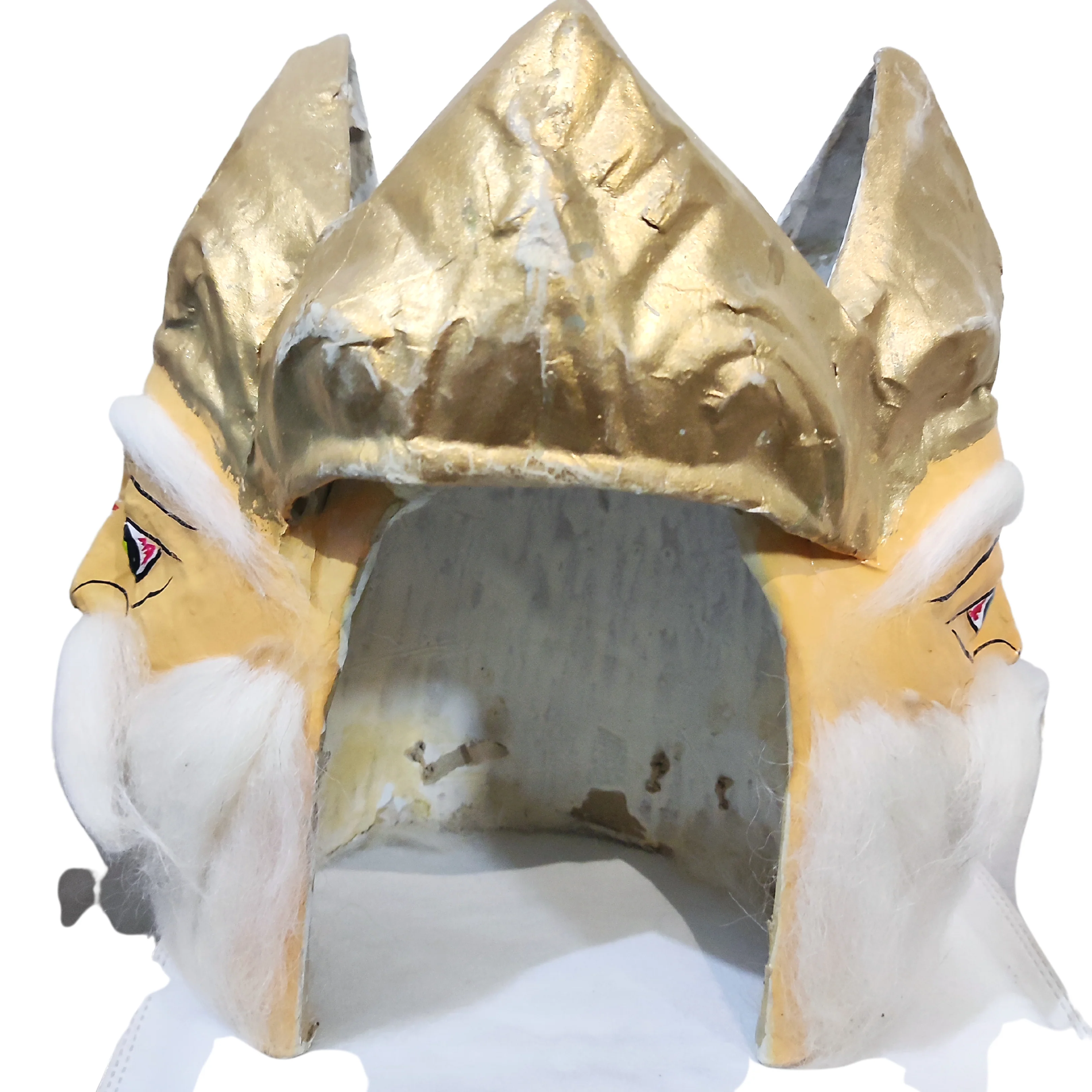 Lord Brahma "The Creator" Hindu God Face Mask Adults Fancy Dress Costume Accessory - Image 3