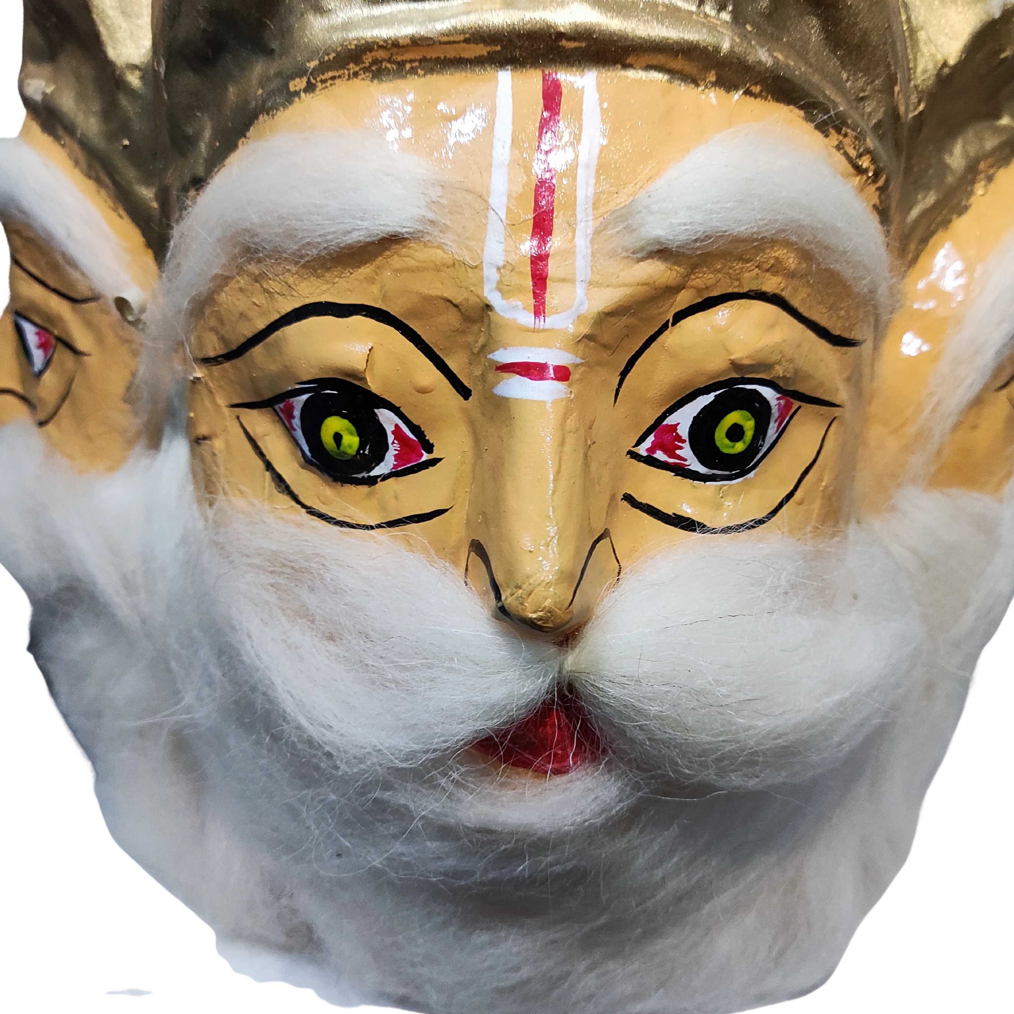 Lord Brahma "The Creator" Hindu God Face Mask Adults Fancy Dress Costume Accessory - Image 4