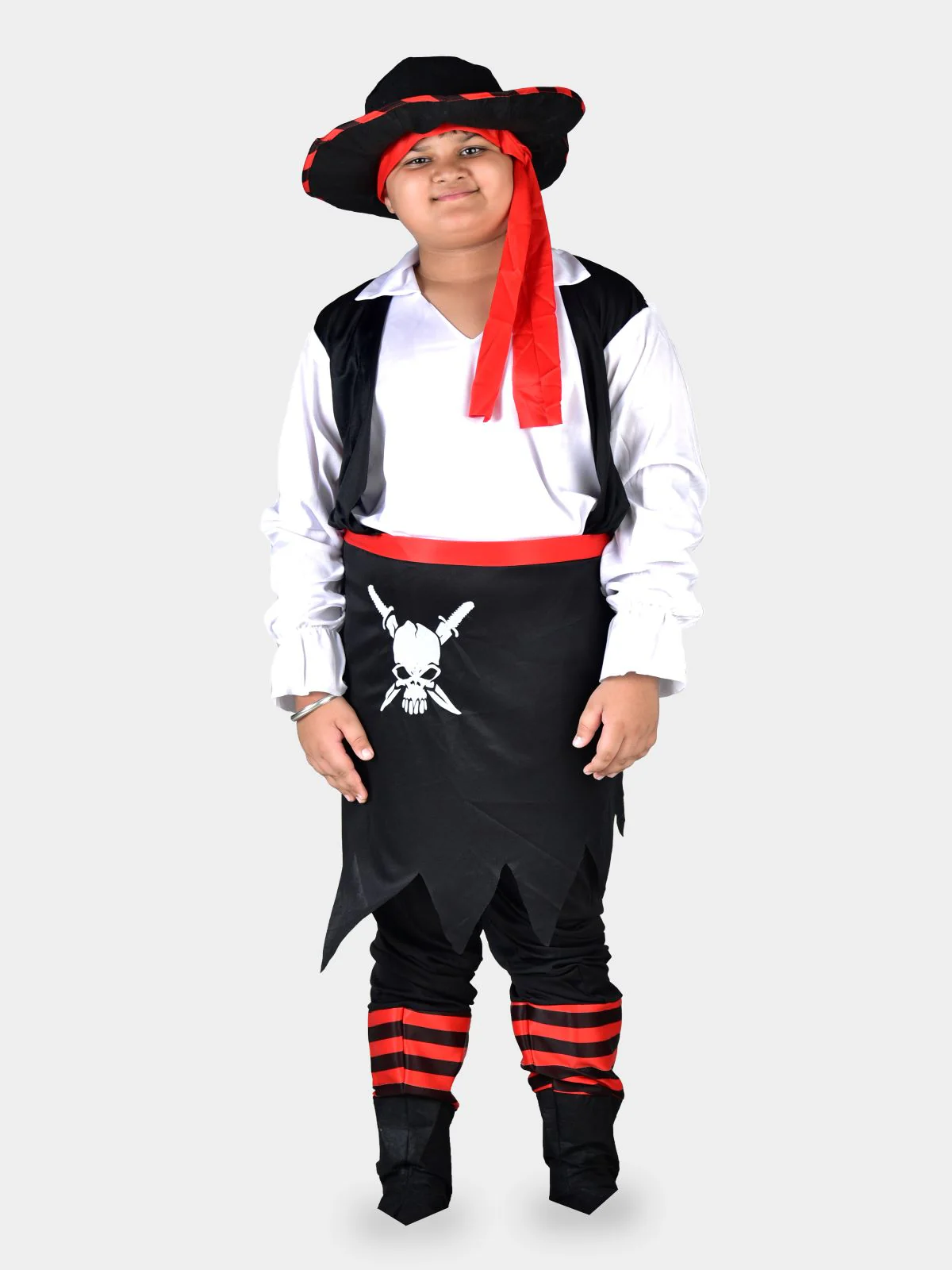 Macho Captain Pirate Fancy Dress Costume for Men | Adults | Halloween Theme | Imported - Image 5