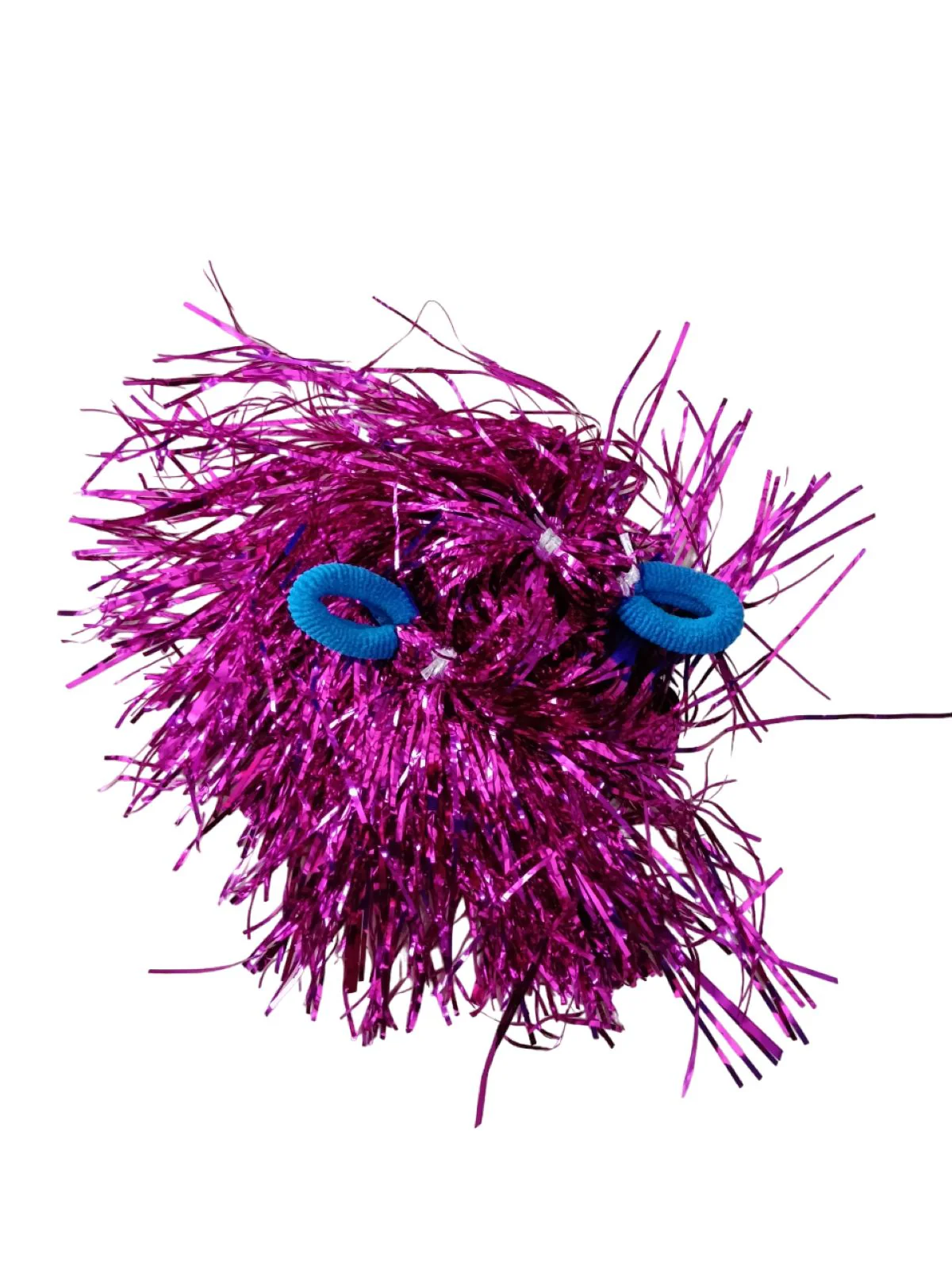 Magenta Pom Poms Cheerleader Dance Kids & Adults Costume Accessory - Image 4