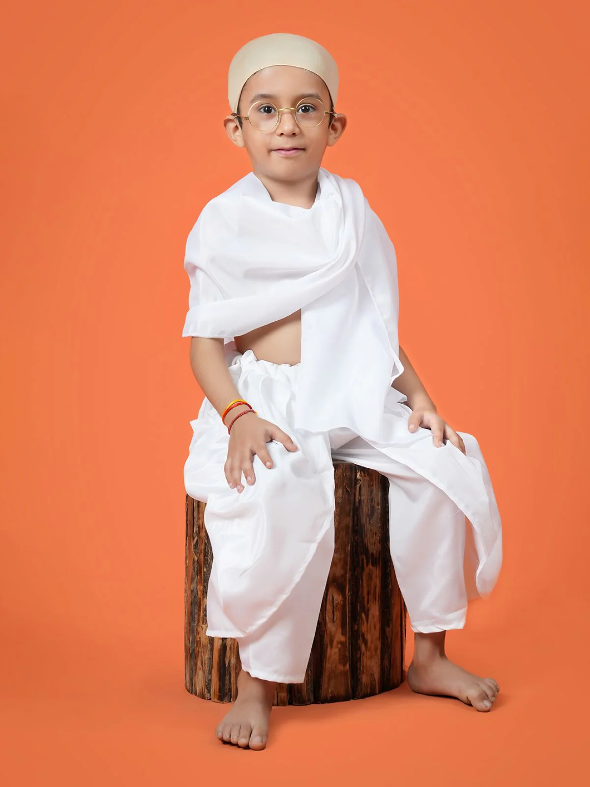 Mahatma Gandhi Father of the Nation Freedom Fighter Kids Fancy Dress | Mahatma Gandhi Costume for Kids - Image 6