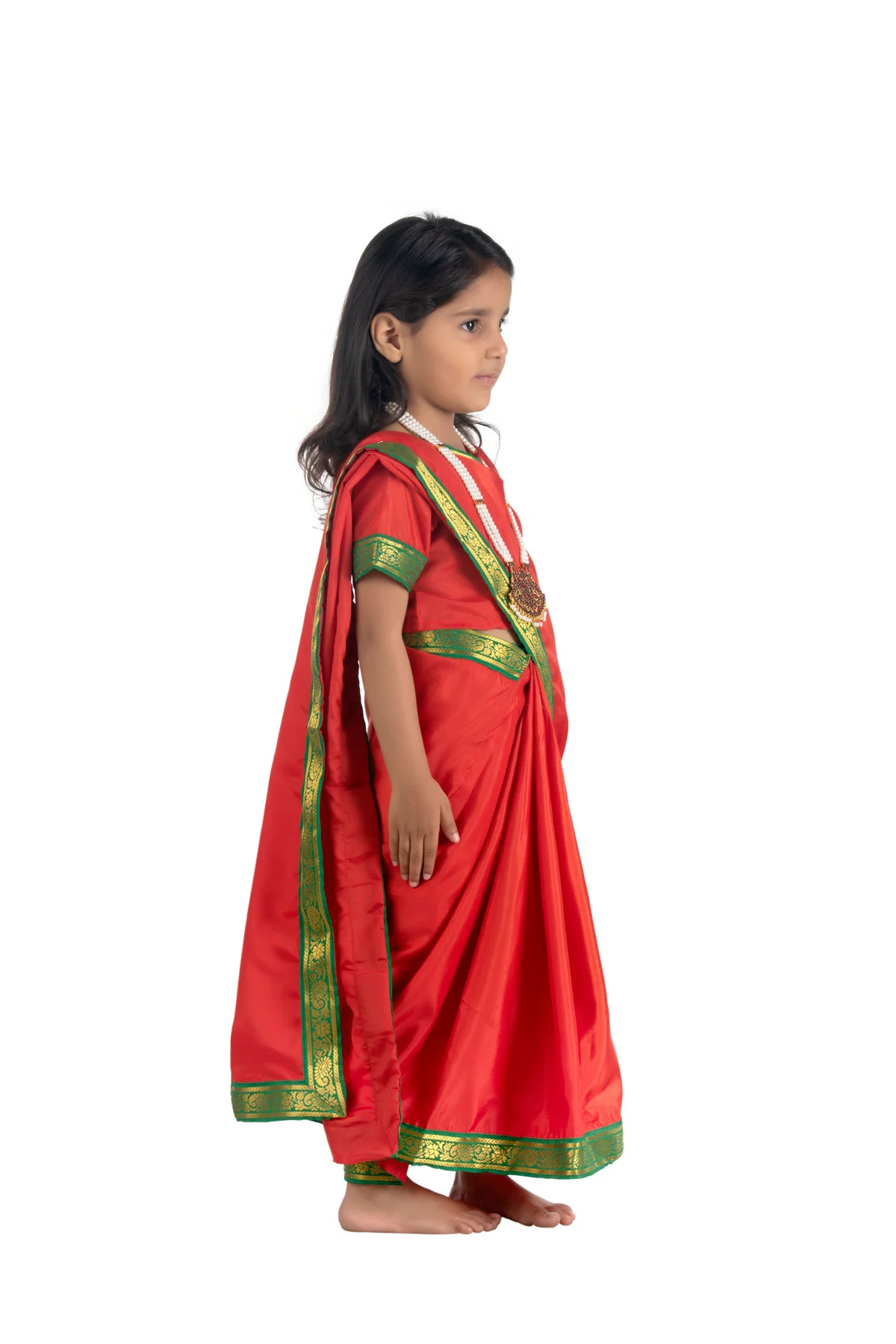 Maiya Yashoda Saree Janmashtami  Kids Fancy Dress Costume for Girls - Image 3