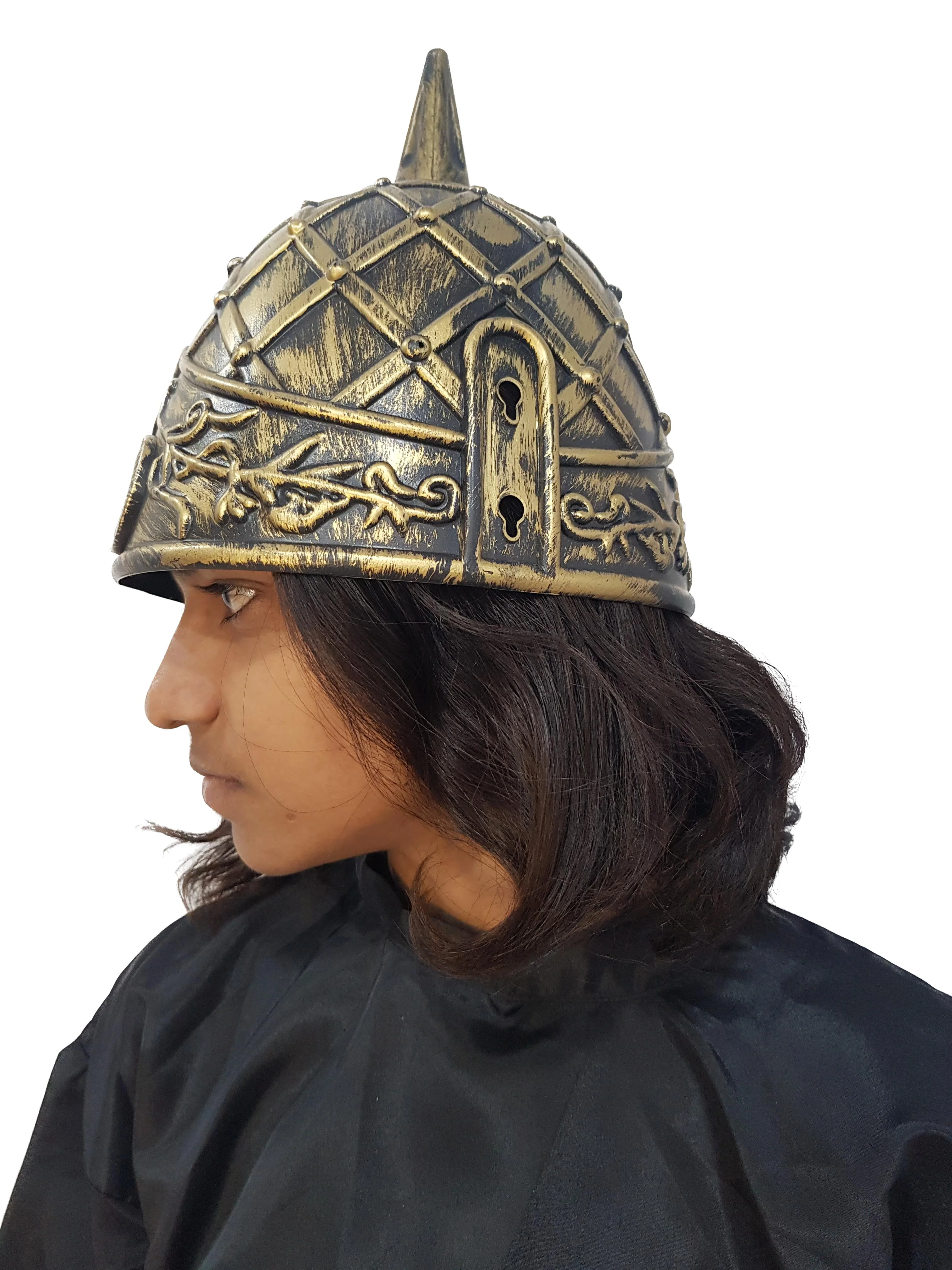 Medieval Ancient King War Helmet Kids & Adults Fancy Dress Costume Accessory - Image 2