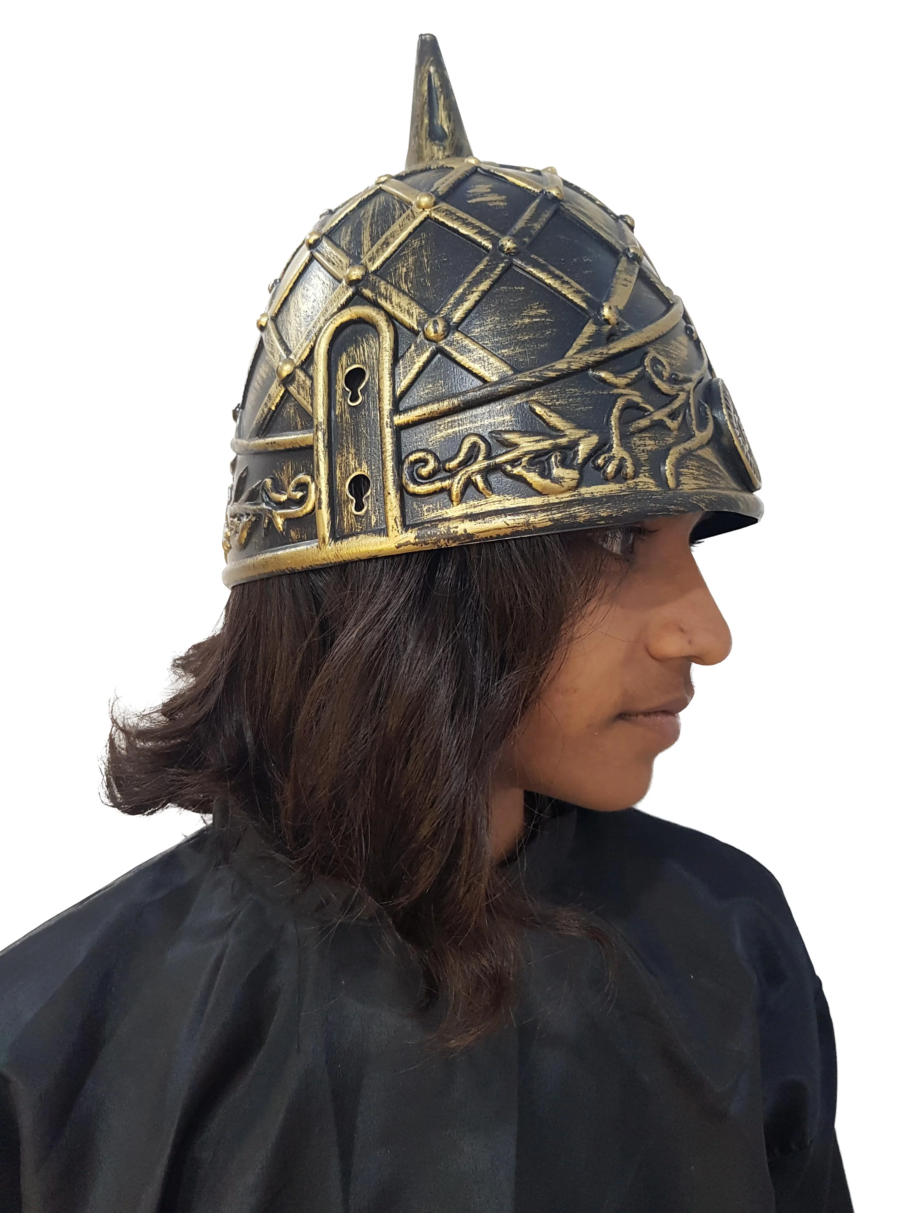 Medieval Ancient King War Helmet Kids & Adults Fancy Dress Costume Accessory - Image 4