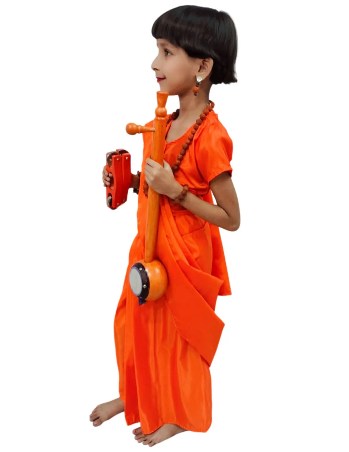 Meera Mirabai Krishna Lover and Devotee Kids Fancy Dress Costume for Girls & Women - Image 12