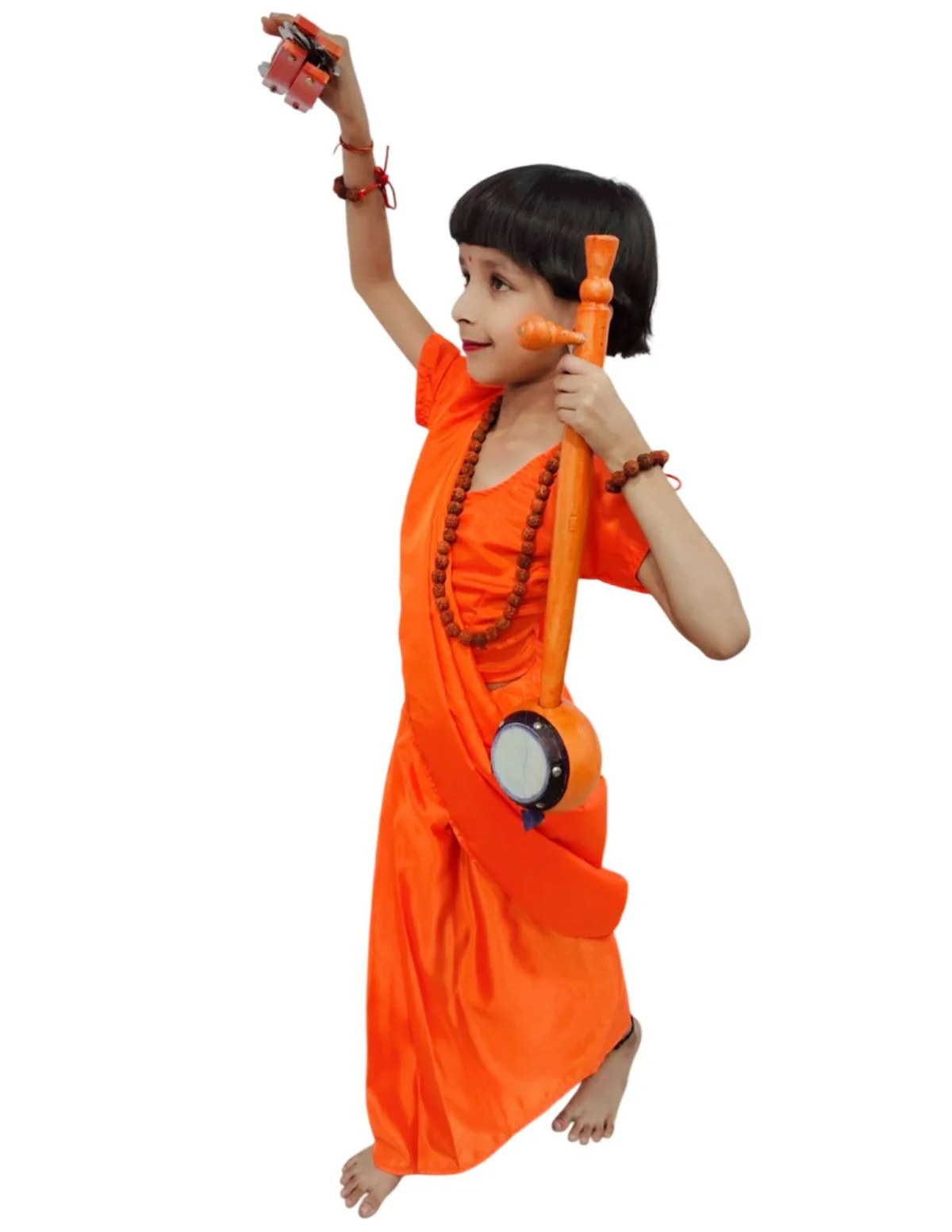 Meera Mirabai Krishna Lover and Devotee Kids Fancy Dress Costume for Girls & Women - Image 13