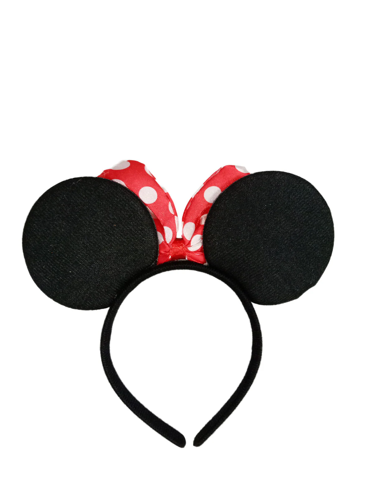 Black & Red Polka Dot Cartoon Style Headband for Girls | Fancy Dress Hair Accessory for Birthday Celebration Prop, School Event, Costume Theme. - Image 4
