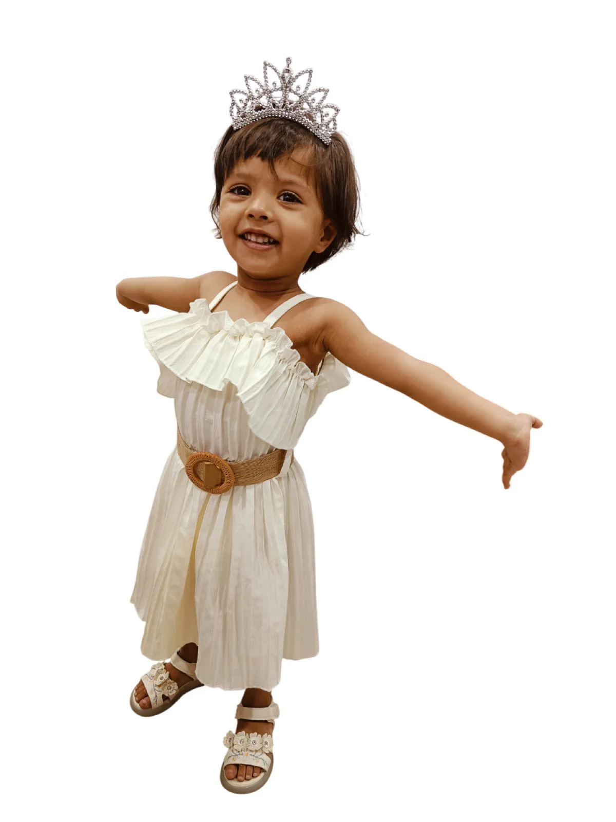 Mini Princess Tiara Hair Comb Crown Fancy Dress Costume Accessory for Girls - Image 2